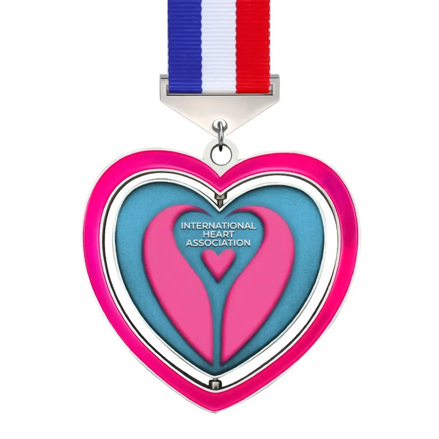 Pink Heart Medal 4