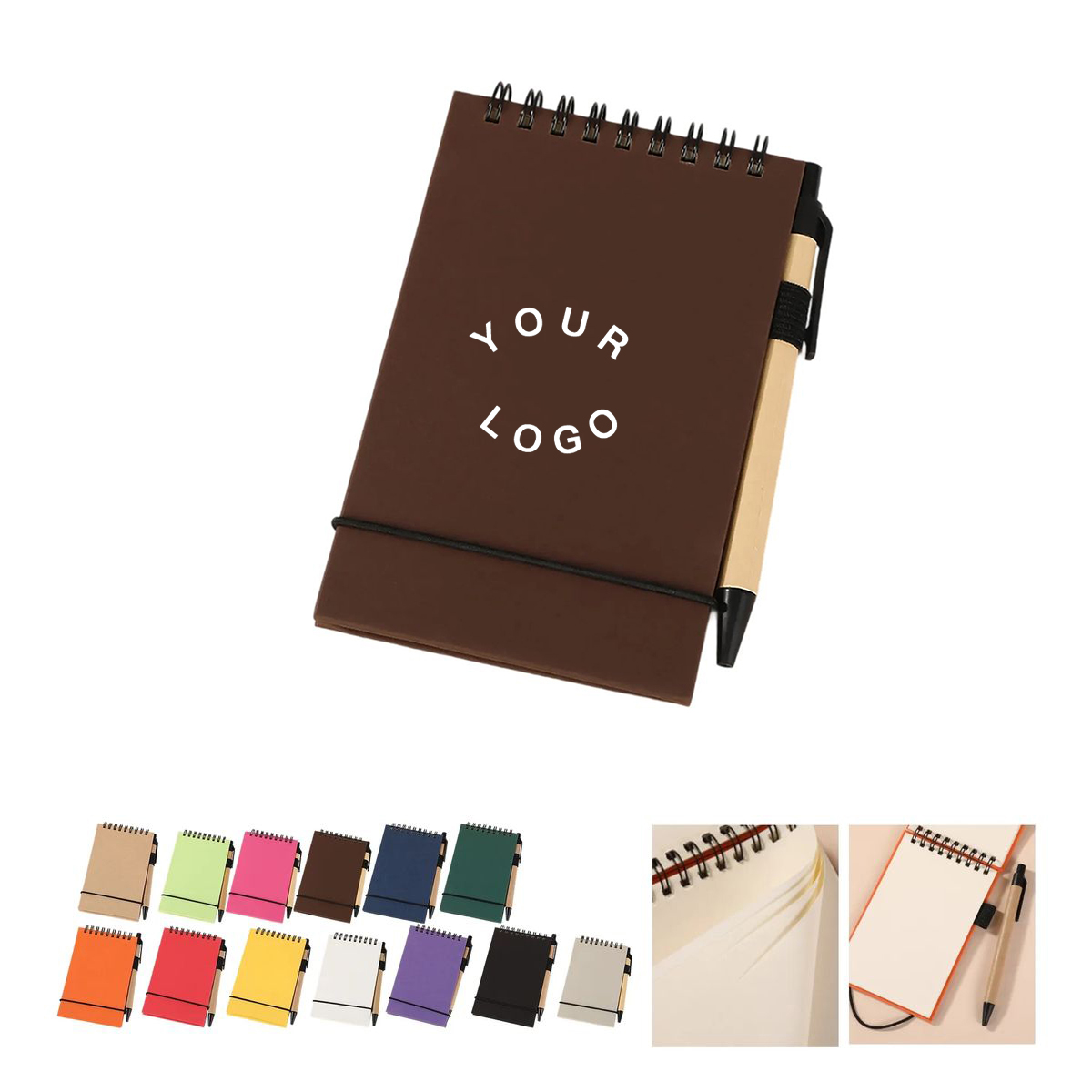 Pocket Size Notebook with Binding and Pen 4
