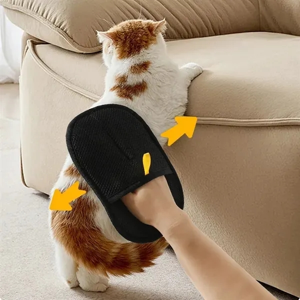 Pet Hair Removal Glove with Reusable and Efficient 4