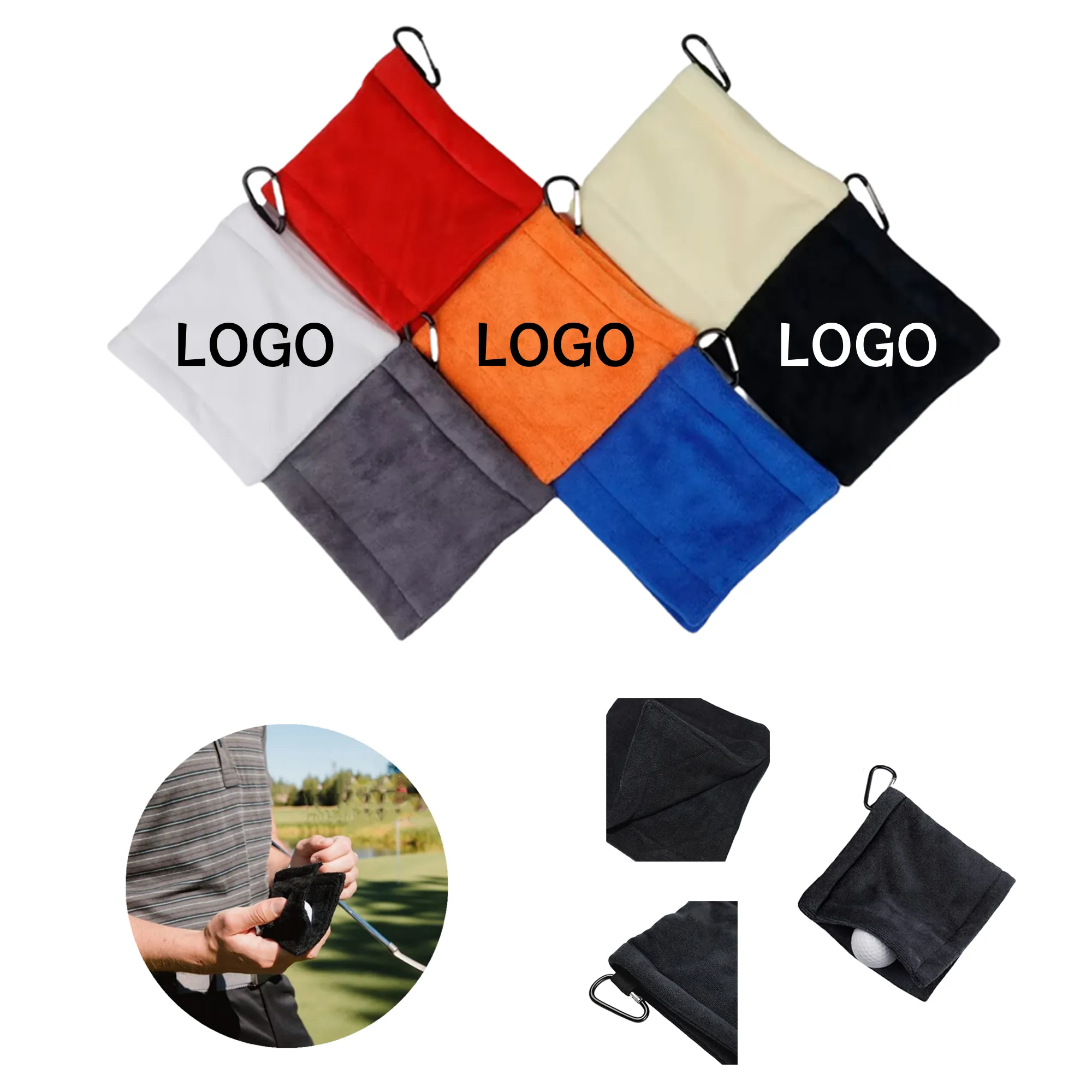 Premium Golf Ball Towel with Wet/Dry Technology & D Clip 2