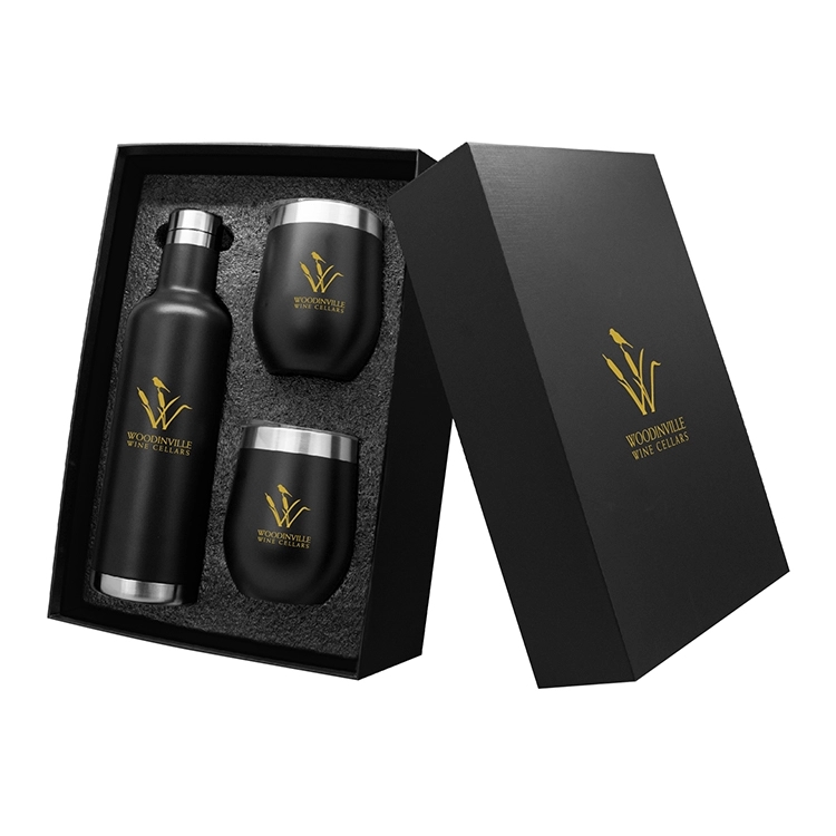 3 PC Stainless Wine Bottle & Tumbler Set 4