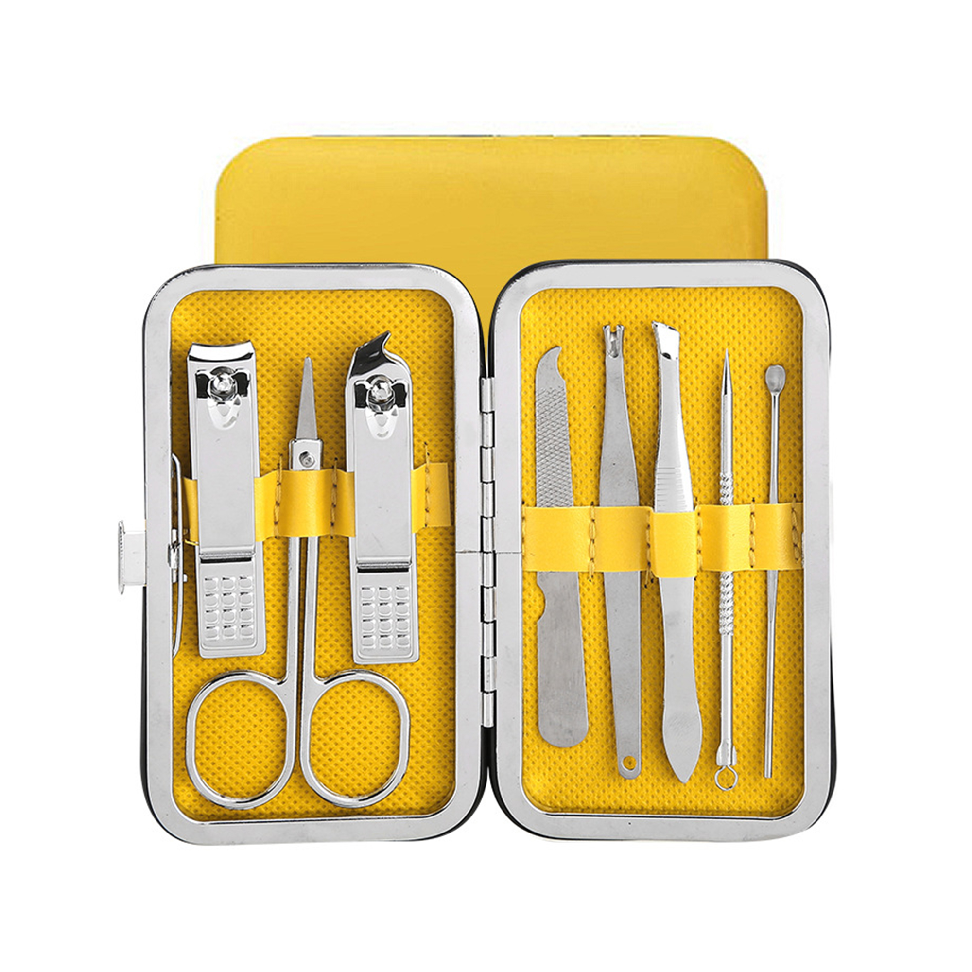 Stainless Steel Manicure Set PU Leather Case 3
