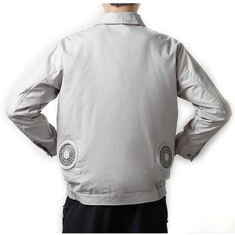 Wearable Cooling Fan Jacket For Working Man Outside 11
