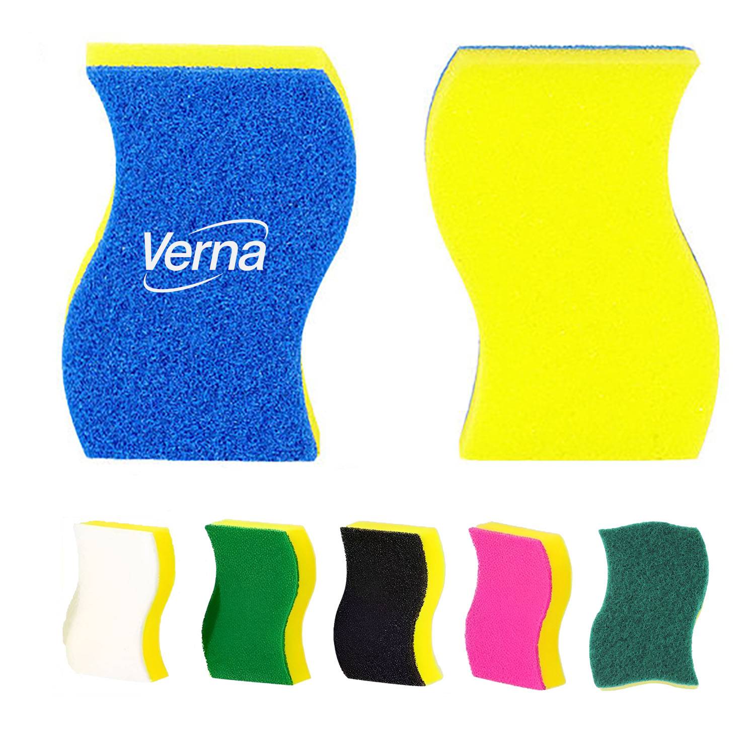 S Shaped Non Scratch Kitchen Cleaning Sponges 17