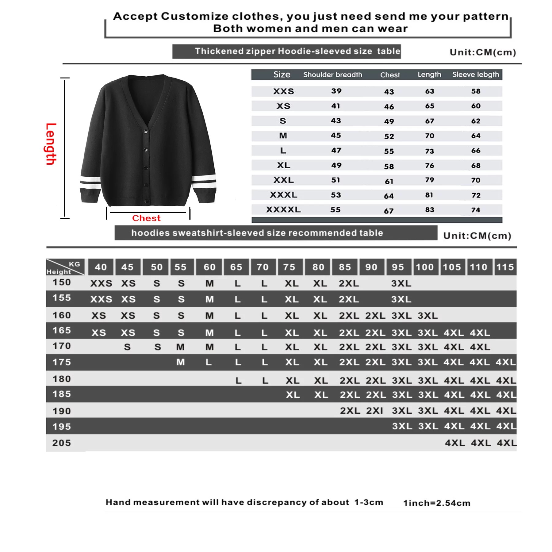 Unisex V-Neck Button Down Long Sleeve Knitwear Sweater, custom hoodie or sweatshirt with logo imprint 3
