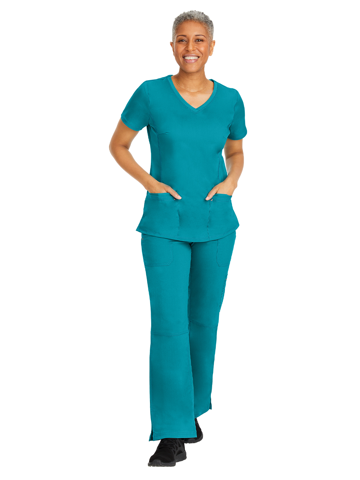 Healing Hands - HH Purple Label - Women's 2-Pocket Juliet Stylish V-Neck Top 81