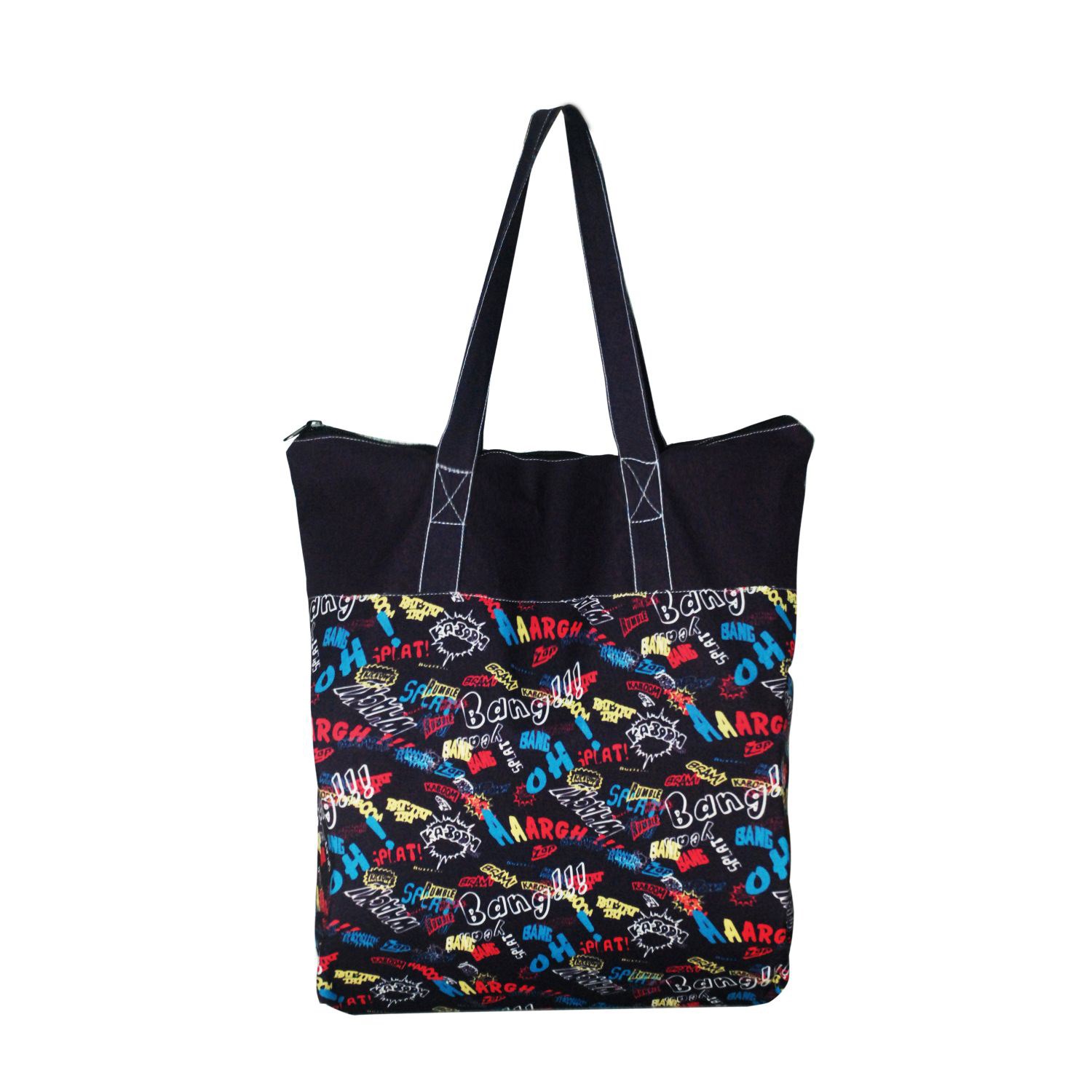 Grocery Cotton bags 15"x15"x3.25" Gusset Full Color Tote Bag 2