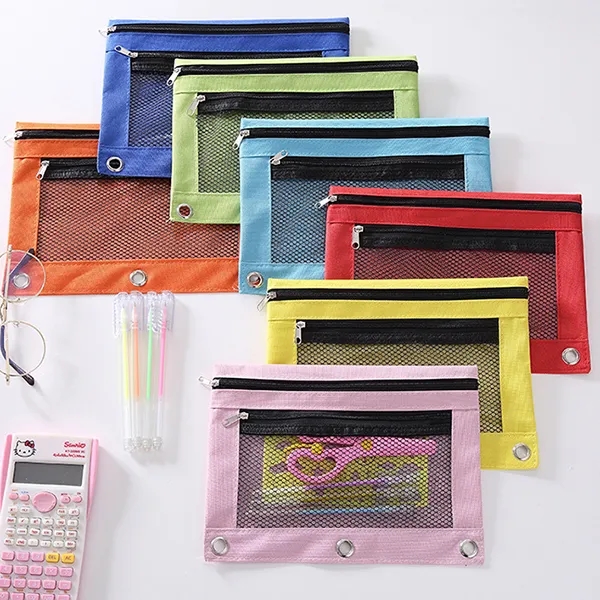 3-Ring Binder Pencil Pouch With Zipper 2