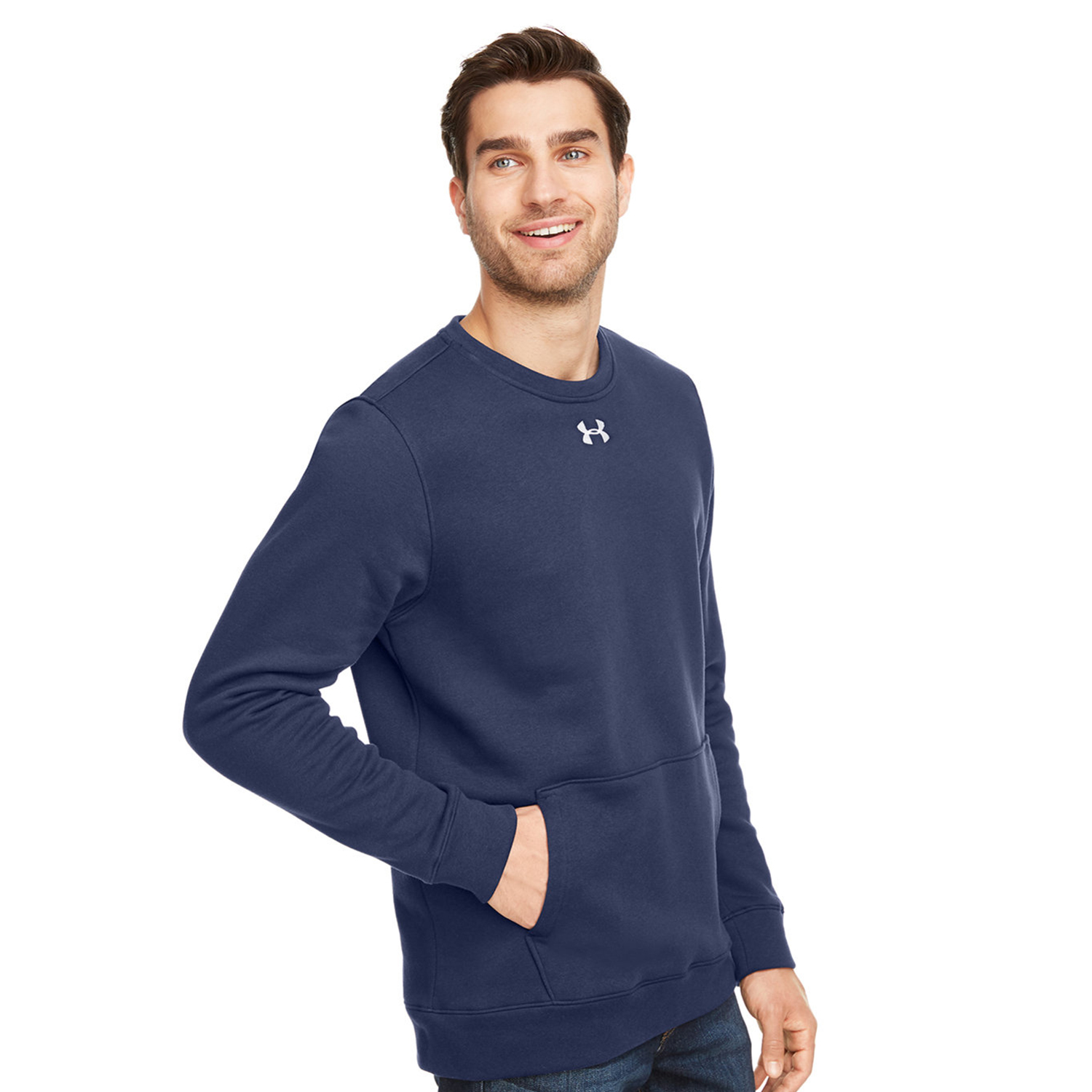 Under Armour Men's Hustle Fleece Crewneck Sweatshirt 3