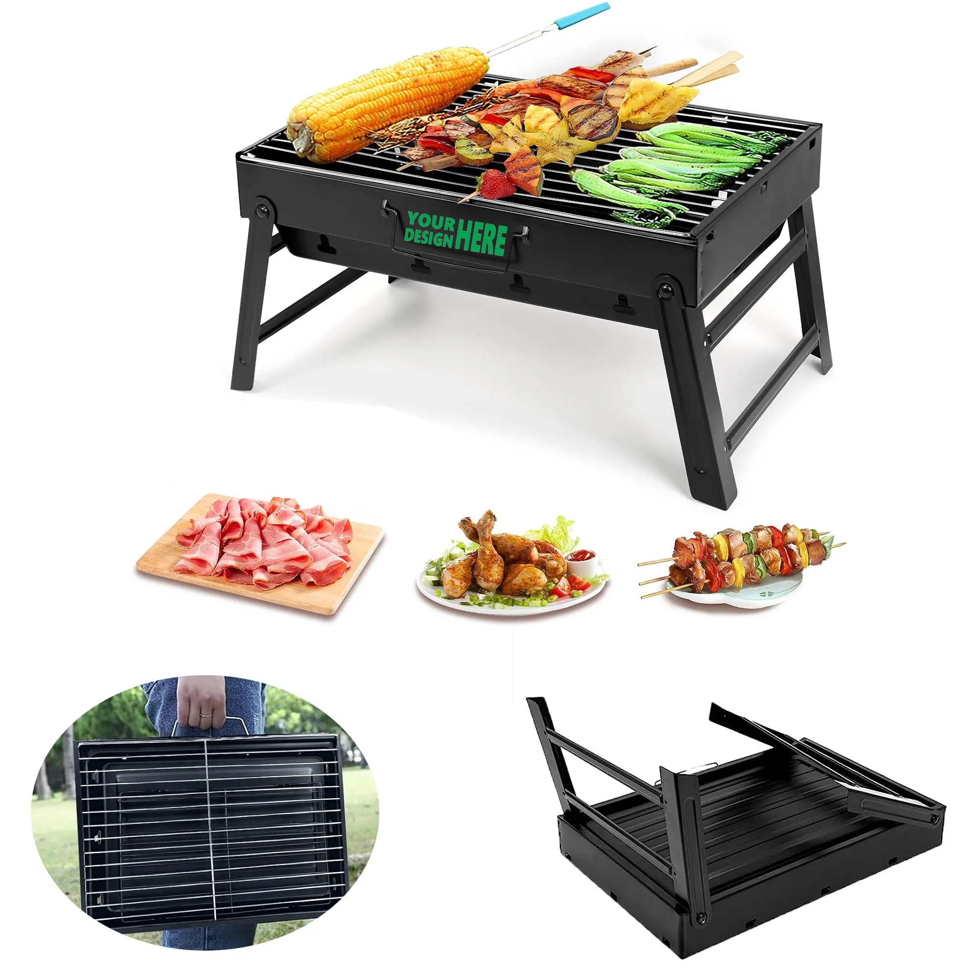 Portable Camping Picnic Carbon Grill