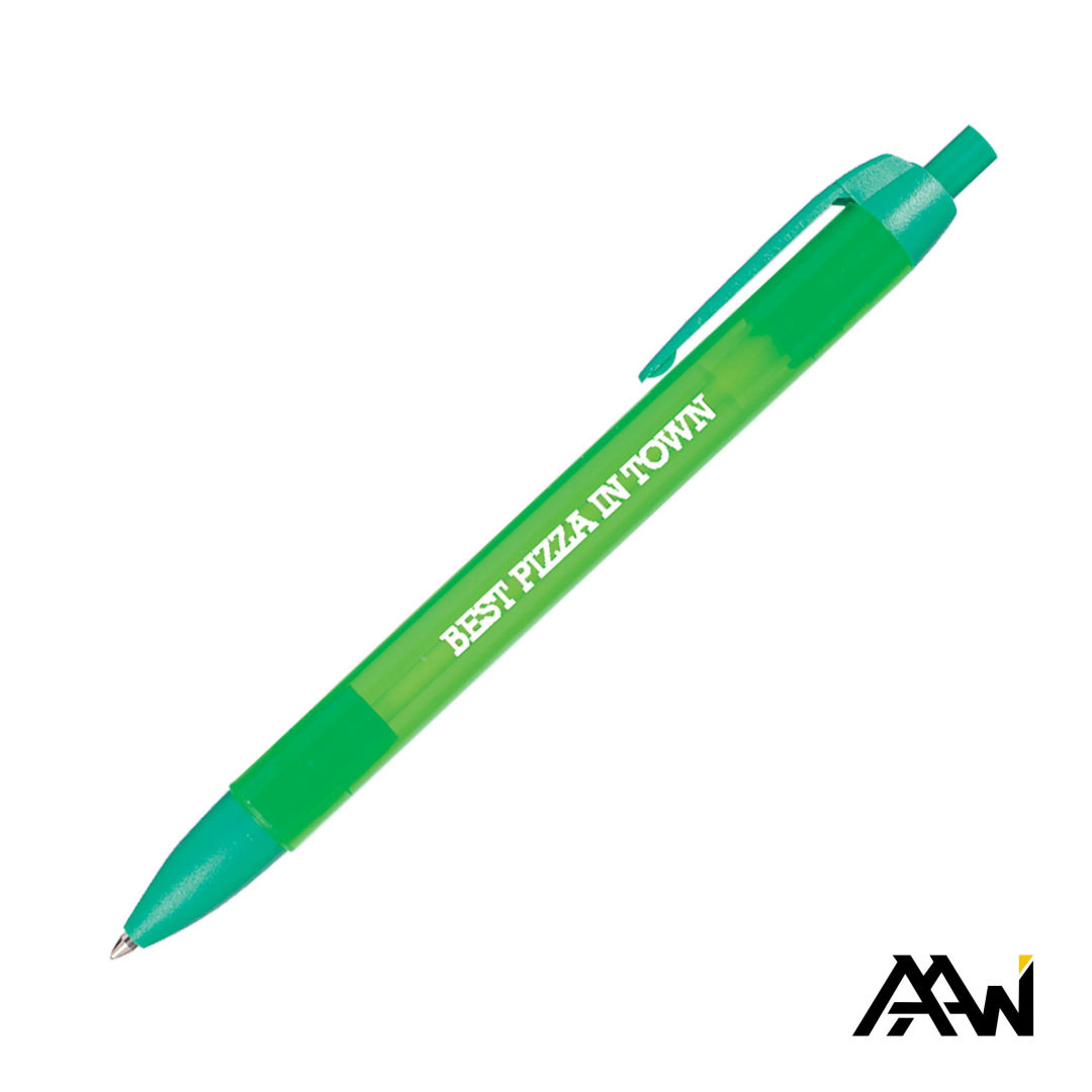 Widebody Pen w/Translucent Barrel - Matte Colored Accent 1