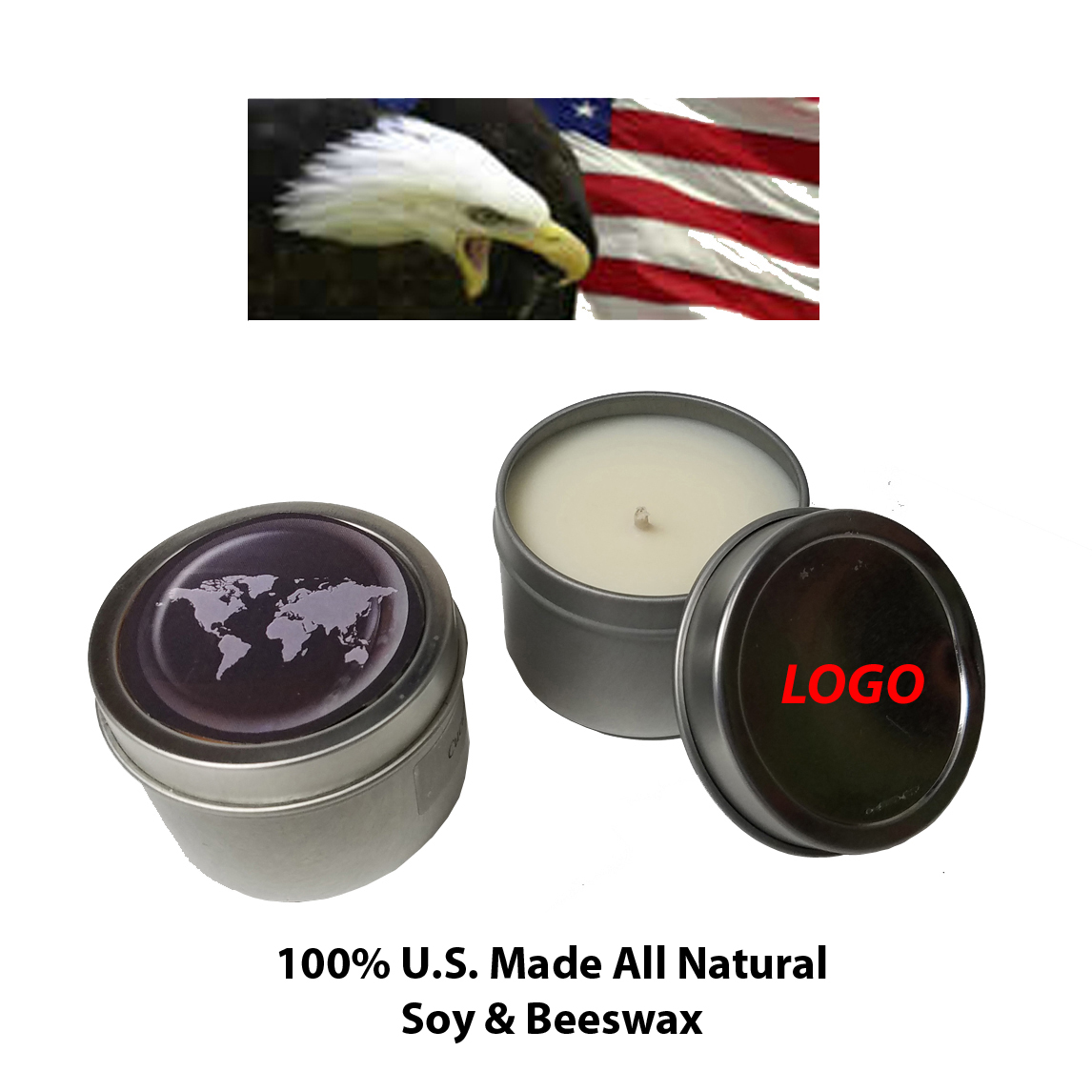 2 Oz. US Made Scented Candle in Tin 3