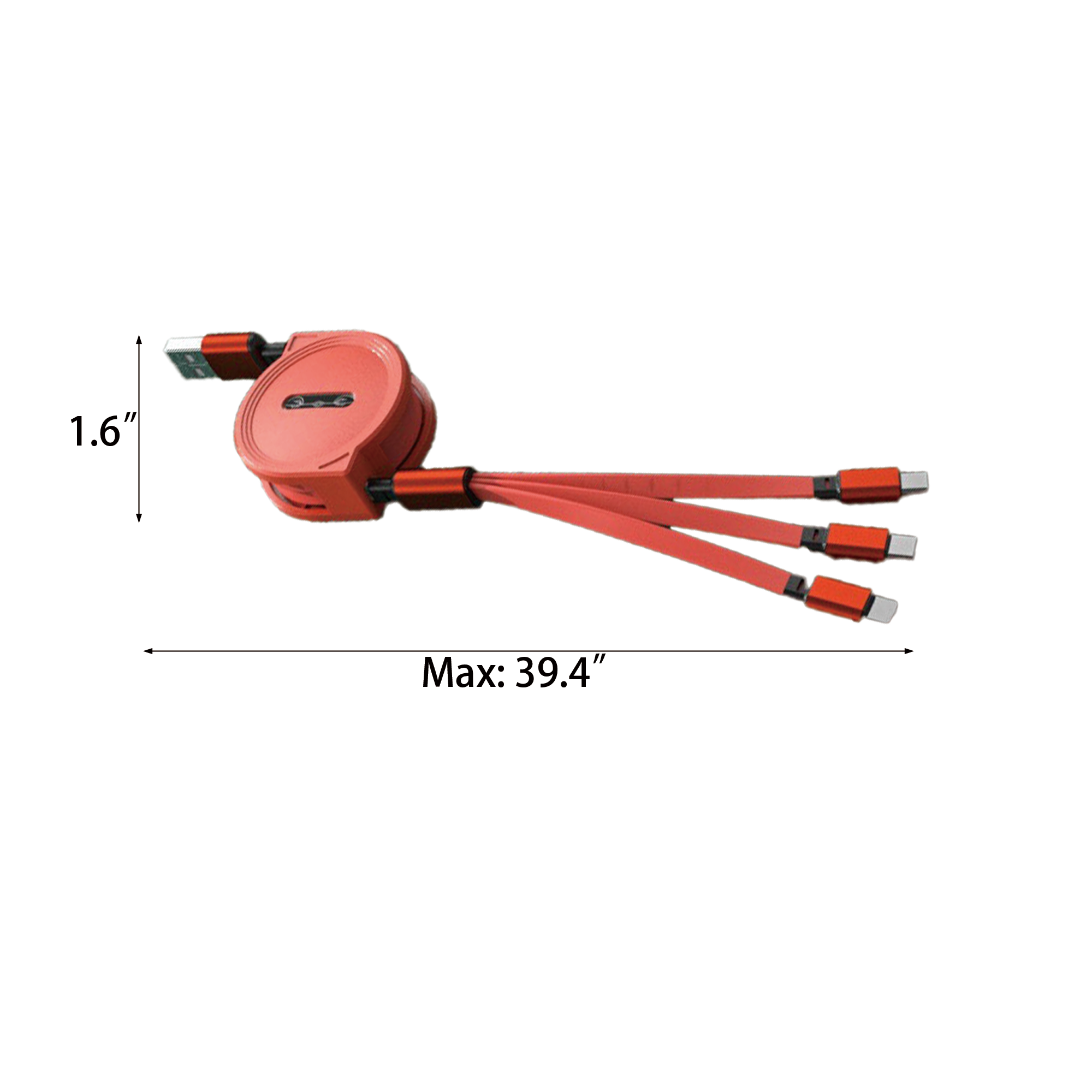 3-in-1 Multifunctional Retractable Charging Cable 2