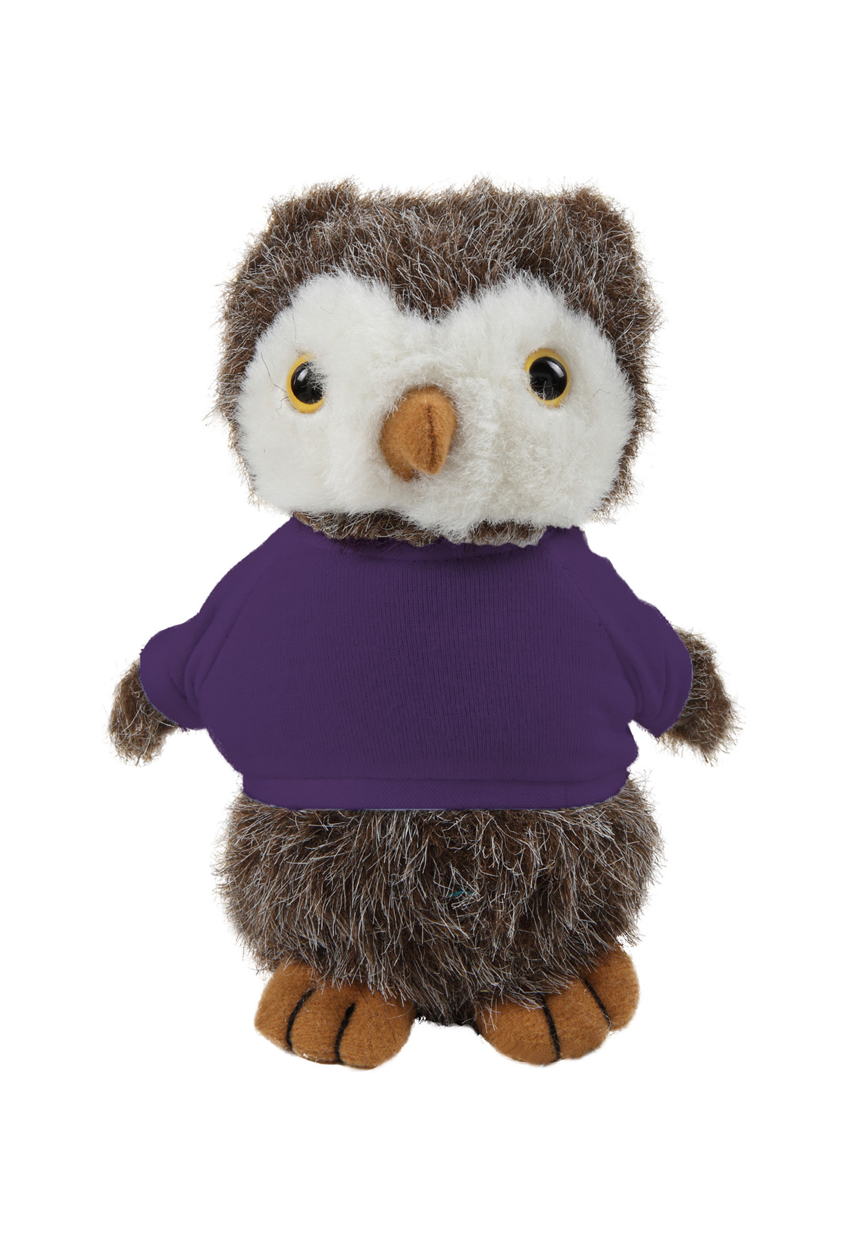 Soft Plush Standing Owl wearing a T-Shirt 14