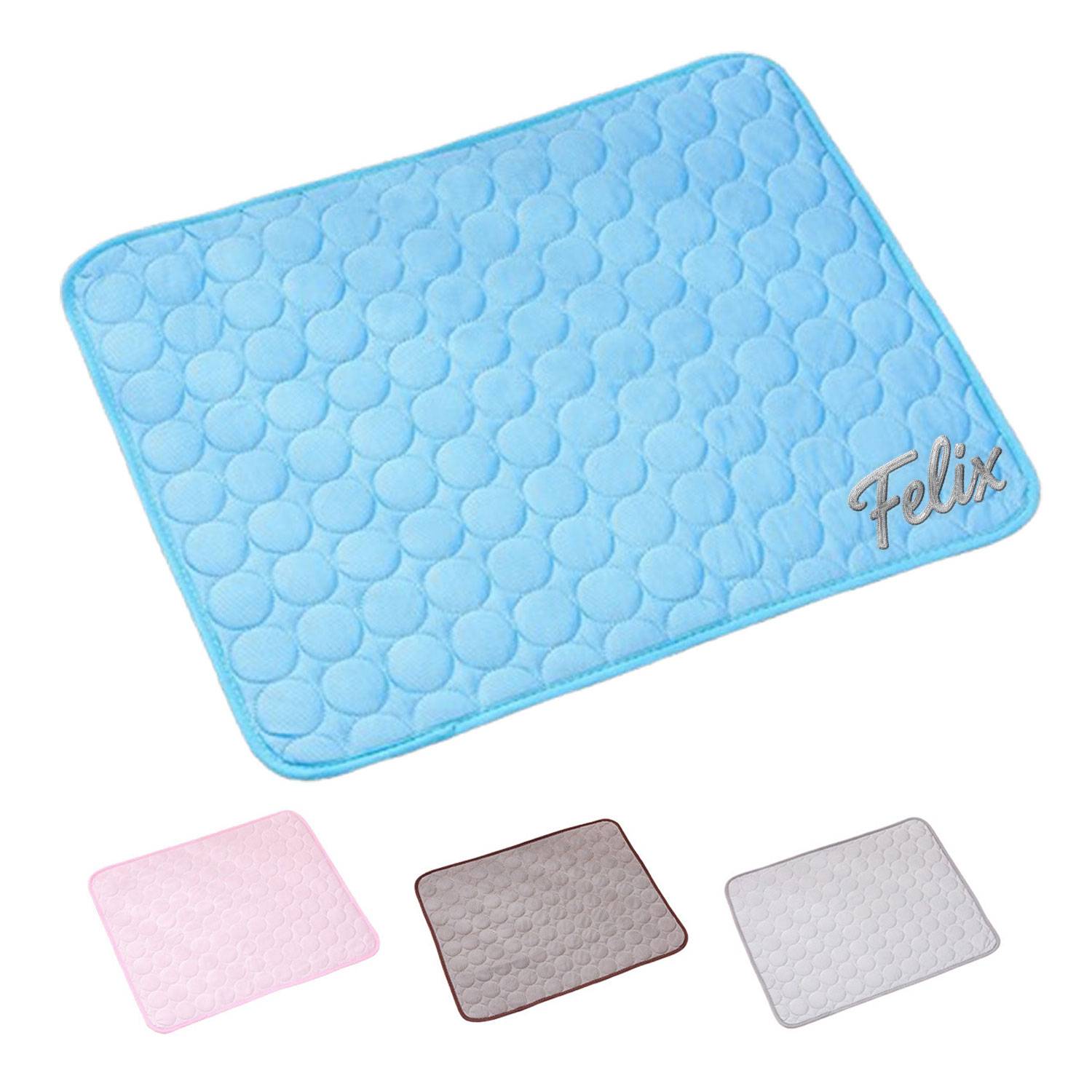 Reusable Cooling Pet Mat – Ice Silk, Breathable & Soft
