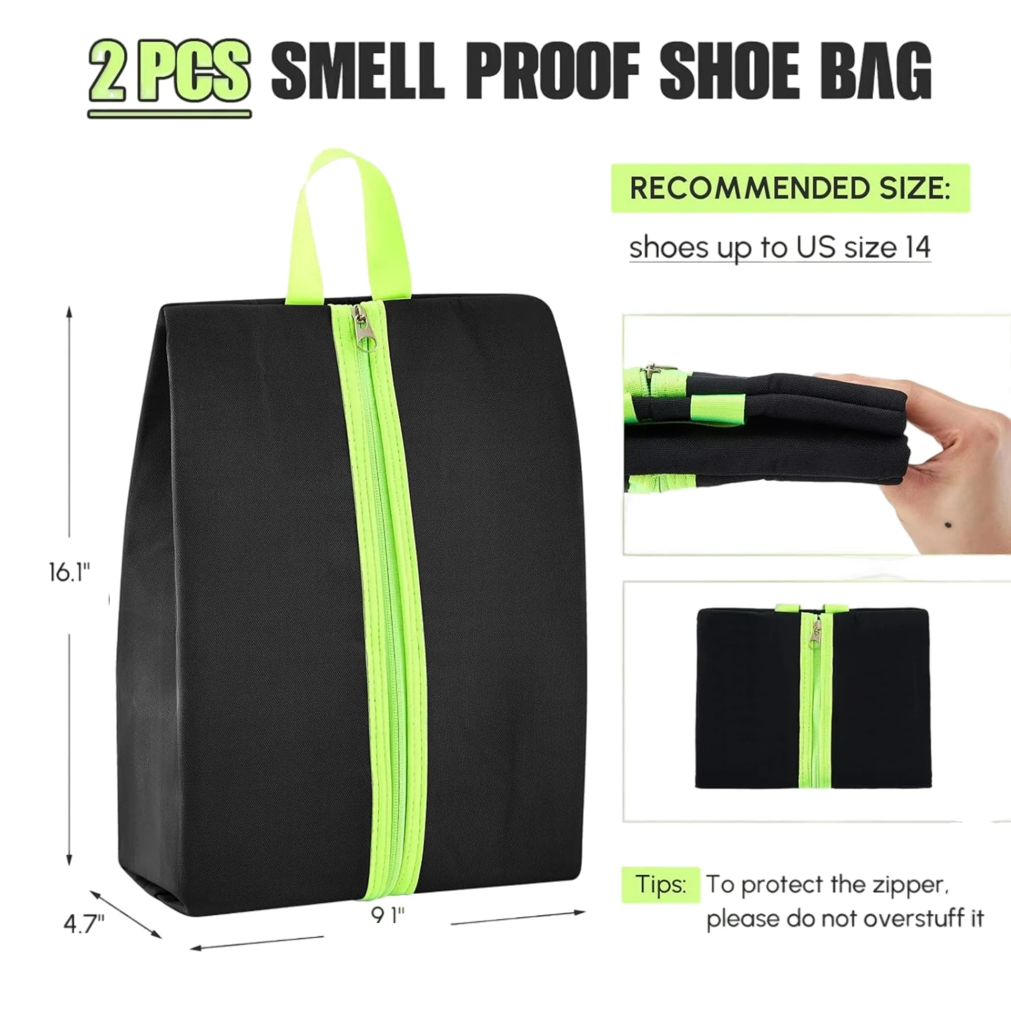 Reflective Strips Shoe Storage Bag 2