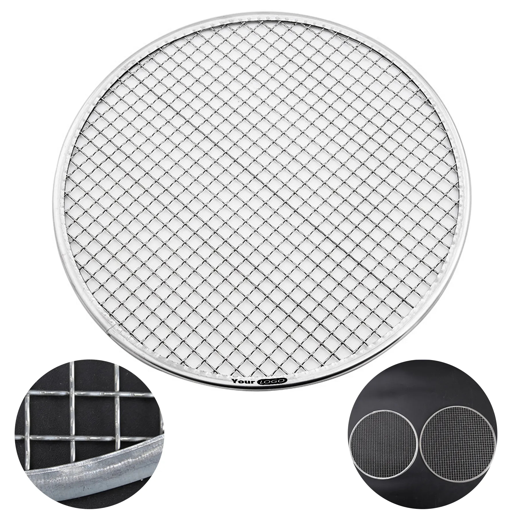 Stainless Steel Circular Outdoor Camping Grill Net 1