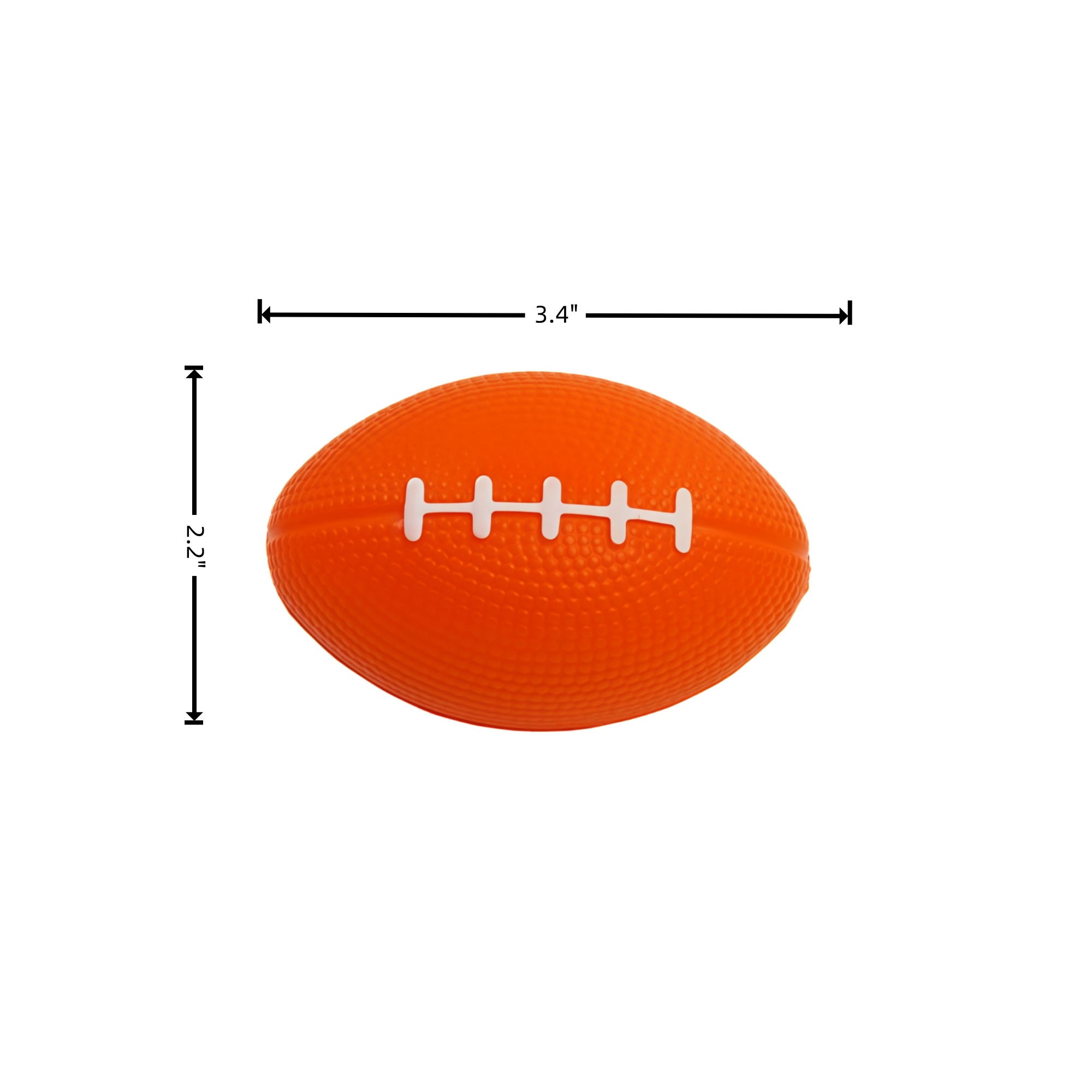 3.4" Football Stress Reliever 4
