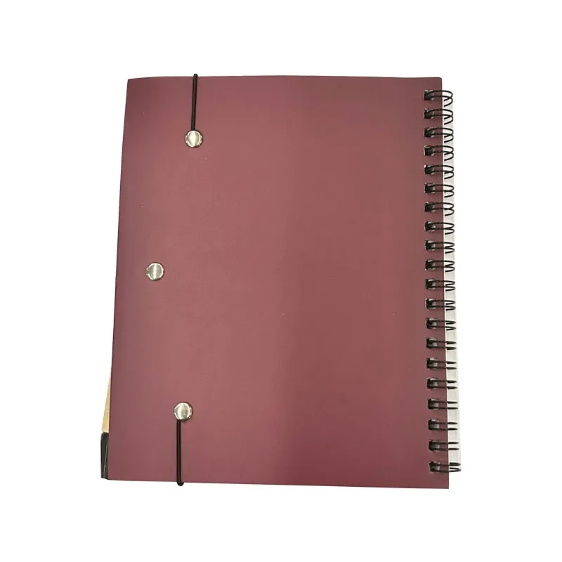 Kraft Paper Spiral Notebook With Pen 6