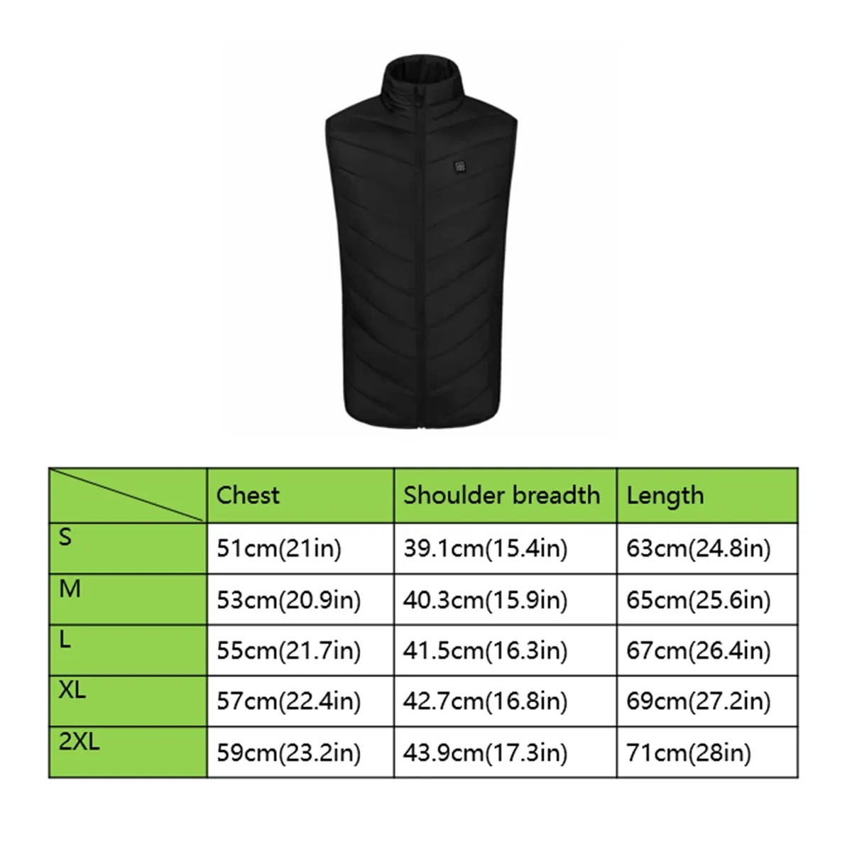 Heated Vest 9 Heating Zones 5