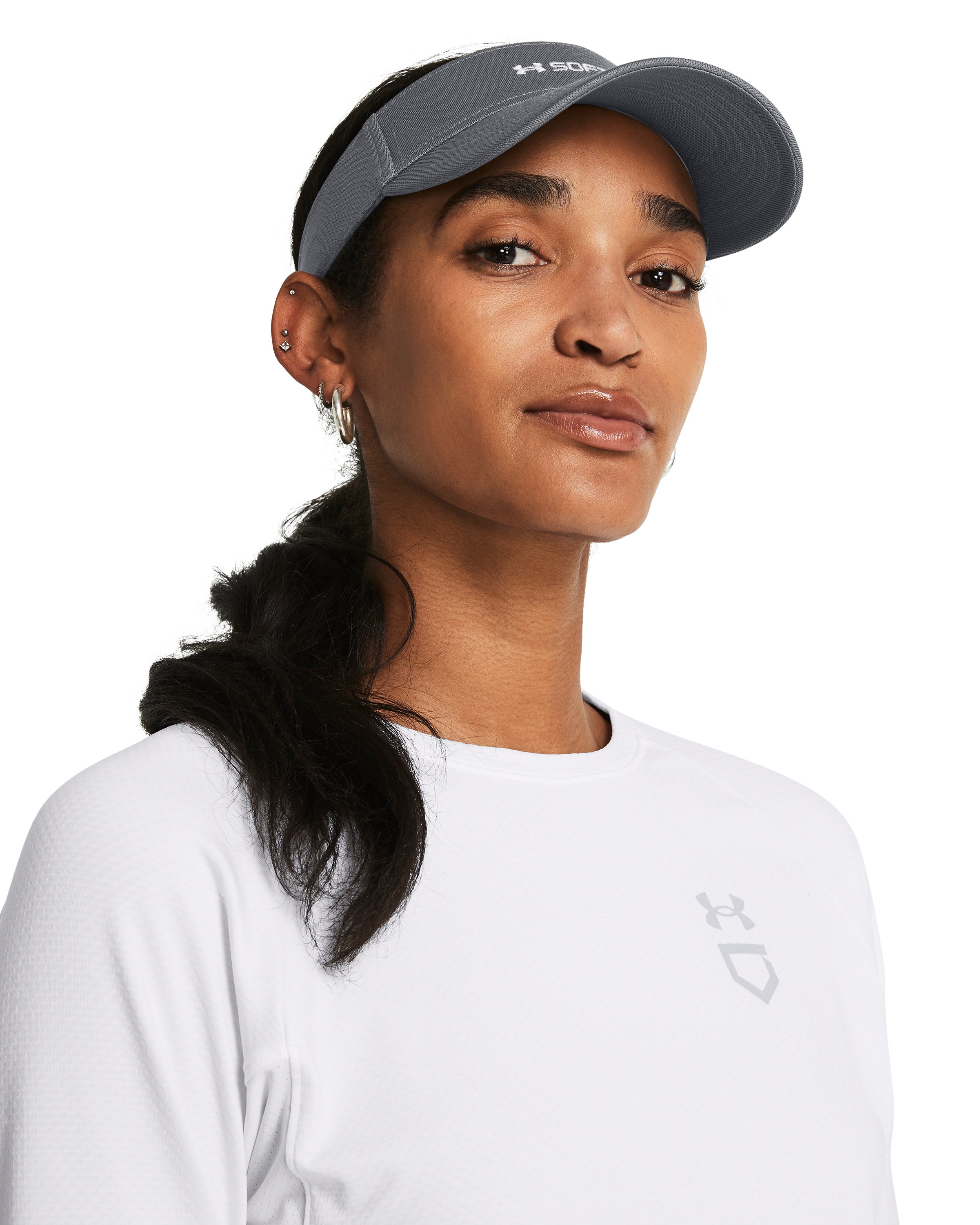 UA Blitzing Women's Softball Visor 2
