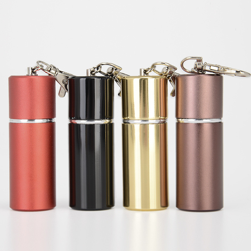 Stainless Steel Toothpick Box Keychain 3