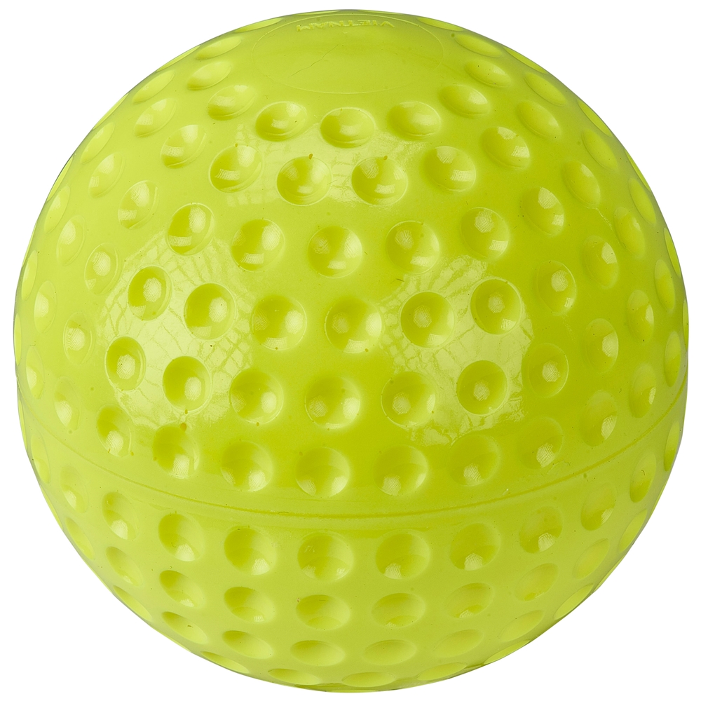 12" Dimple Molded Softball - Optic Yellow 3
