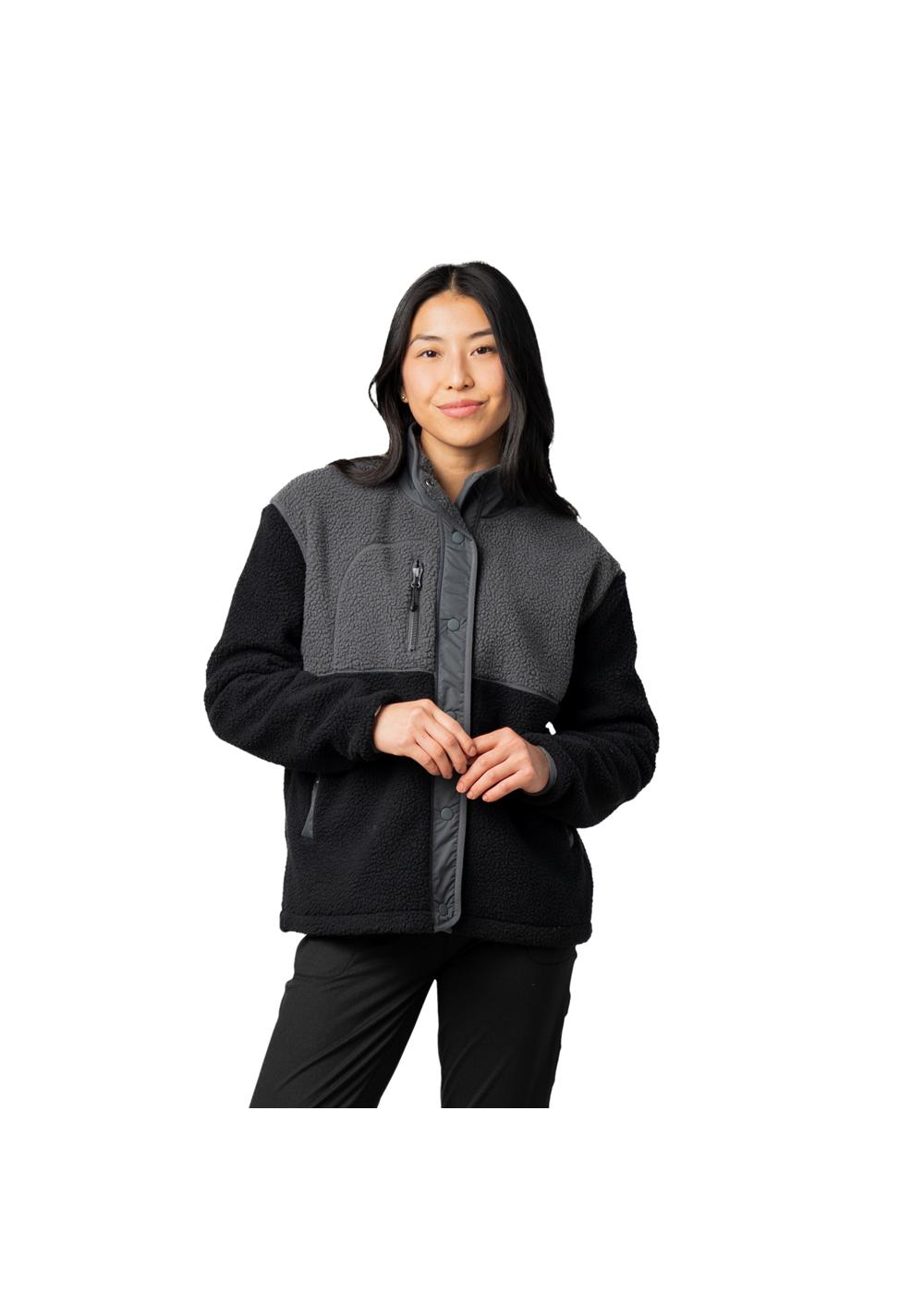 Storm Creek Women's Warm Up Colorblock Sherpa Fleece Jacket 16