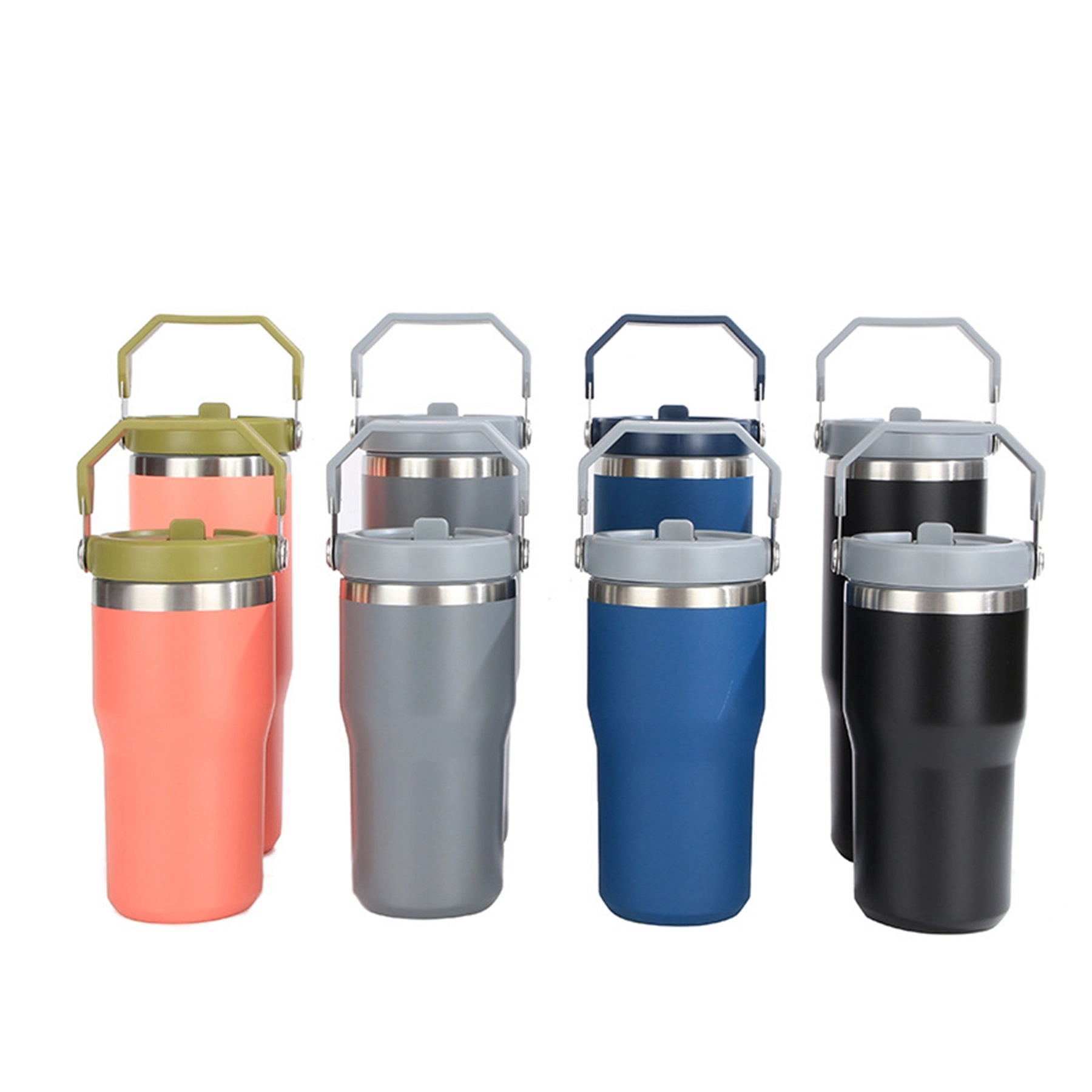 20 Oz. Vacuum Tumbler with Handle & Flip Straw Lid 3