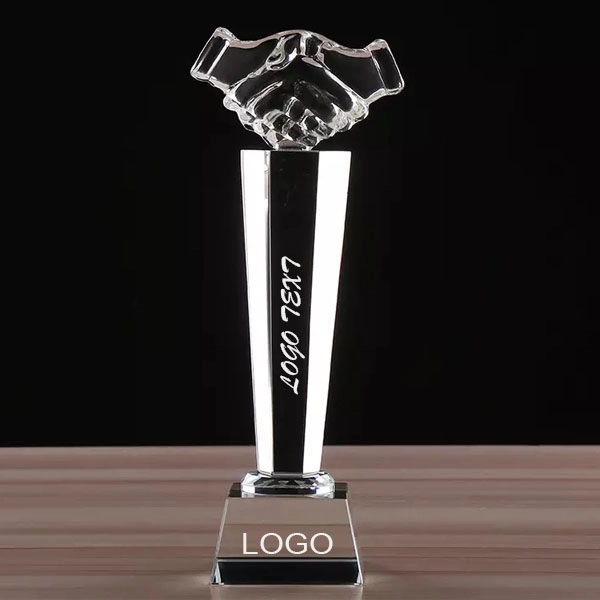 Optical Crystal Handshake Award 2