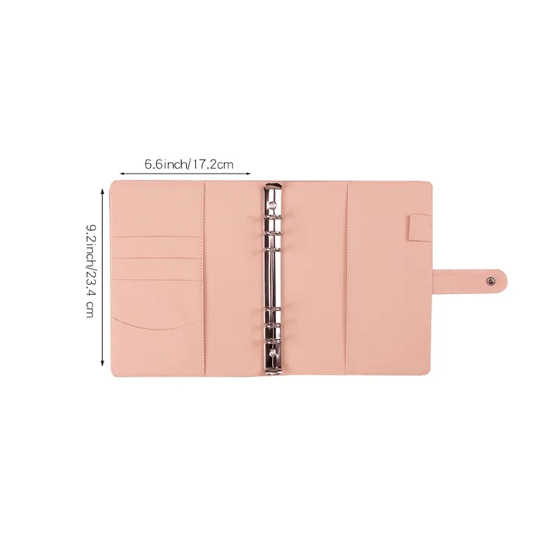 A6 Pu Leather Binder Budget Planner 2