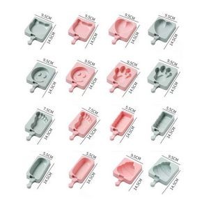 Single Silicone Cream Mould Popsicle Mold With Cover 3