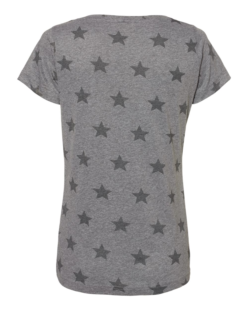 Women's Star Print Scoop Neck Tee - 3629 36