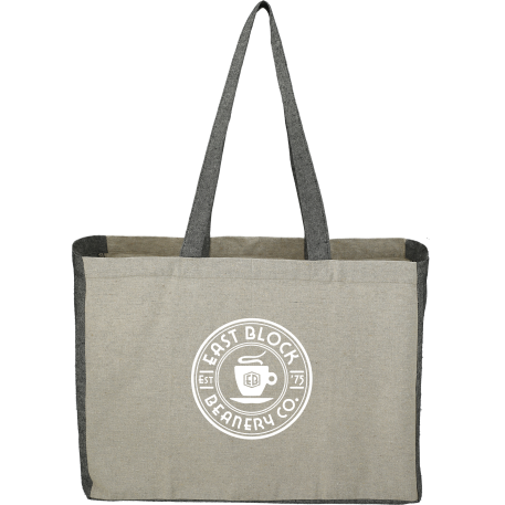 Recycled Cotton Contrast Side Shopper Tote 30