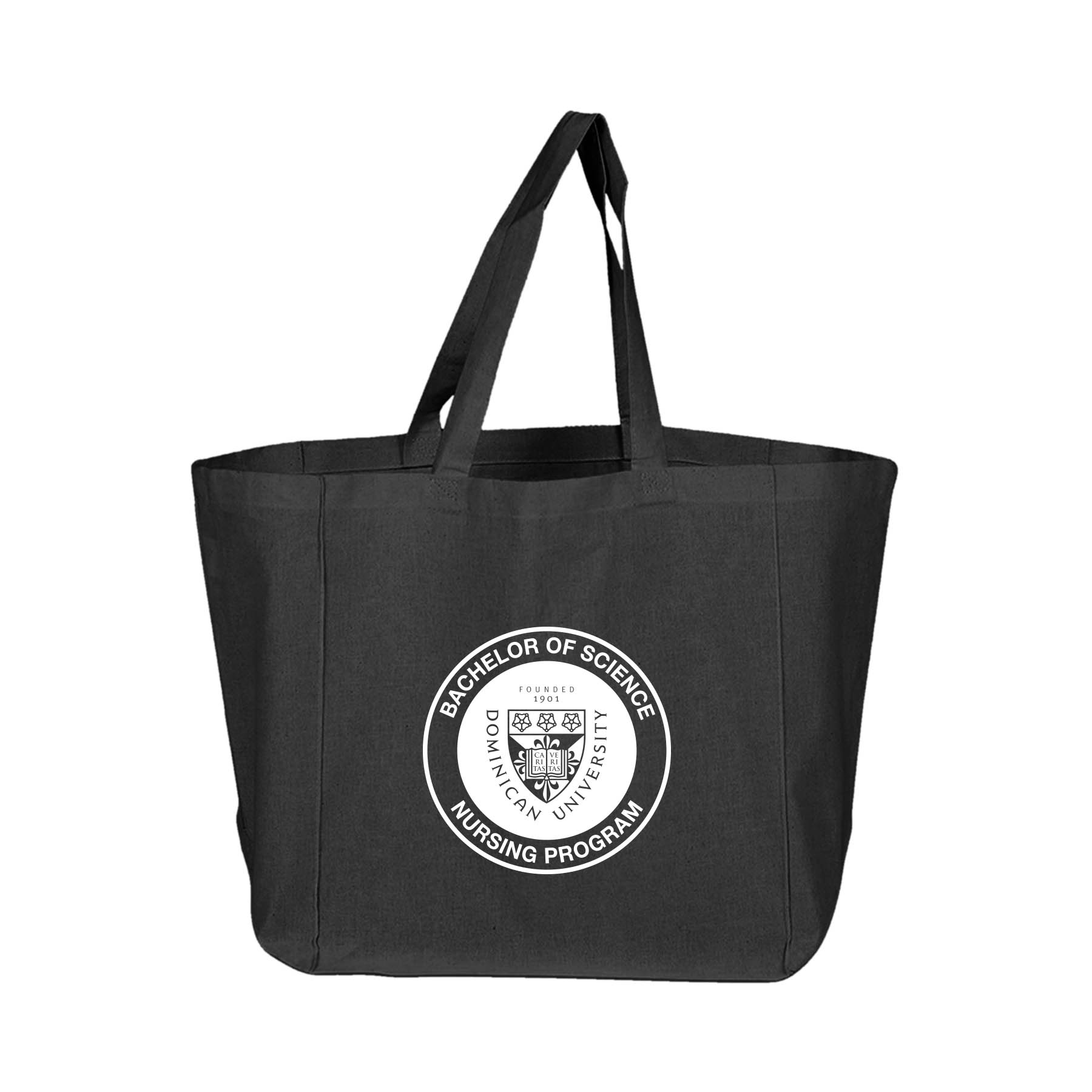 6 oz. 100% Cotton Sheeting Grocery Tote Bag/w Bottom Gusset 1