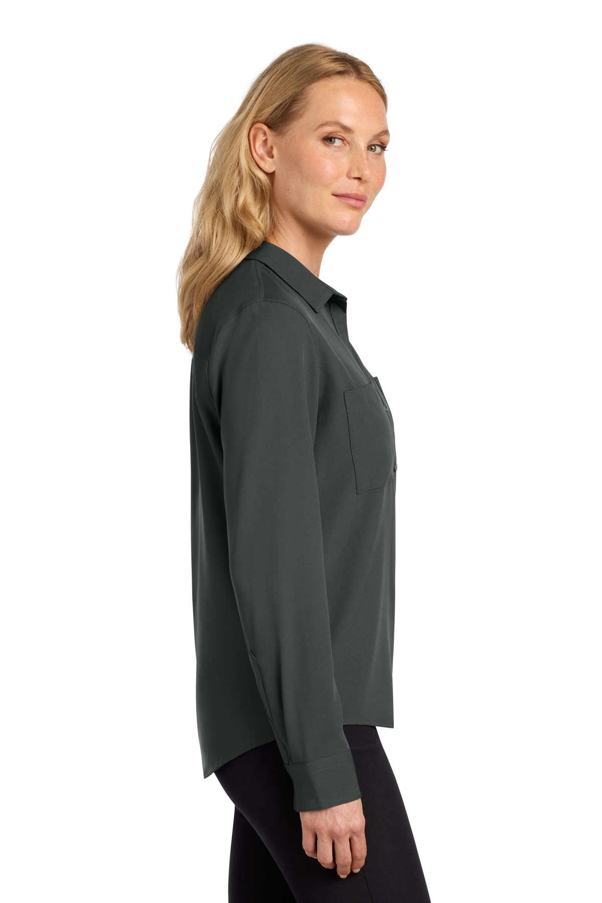 Mercer+Mettle Women's Stretch Crepe Long Sleeve Camp MM2013 32