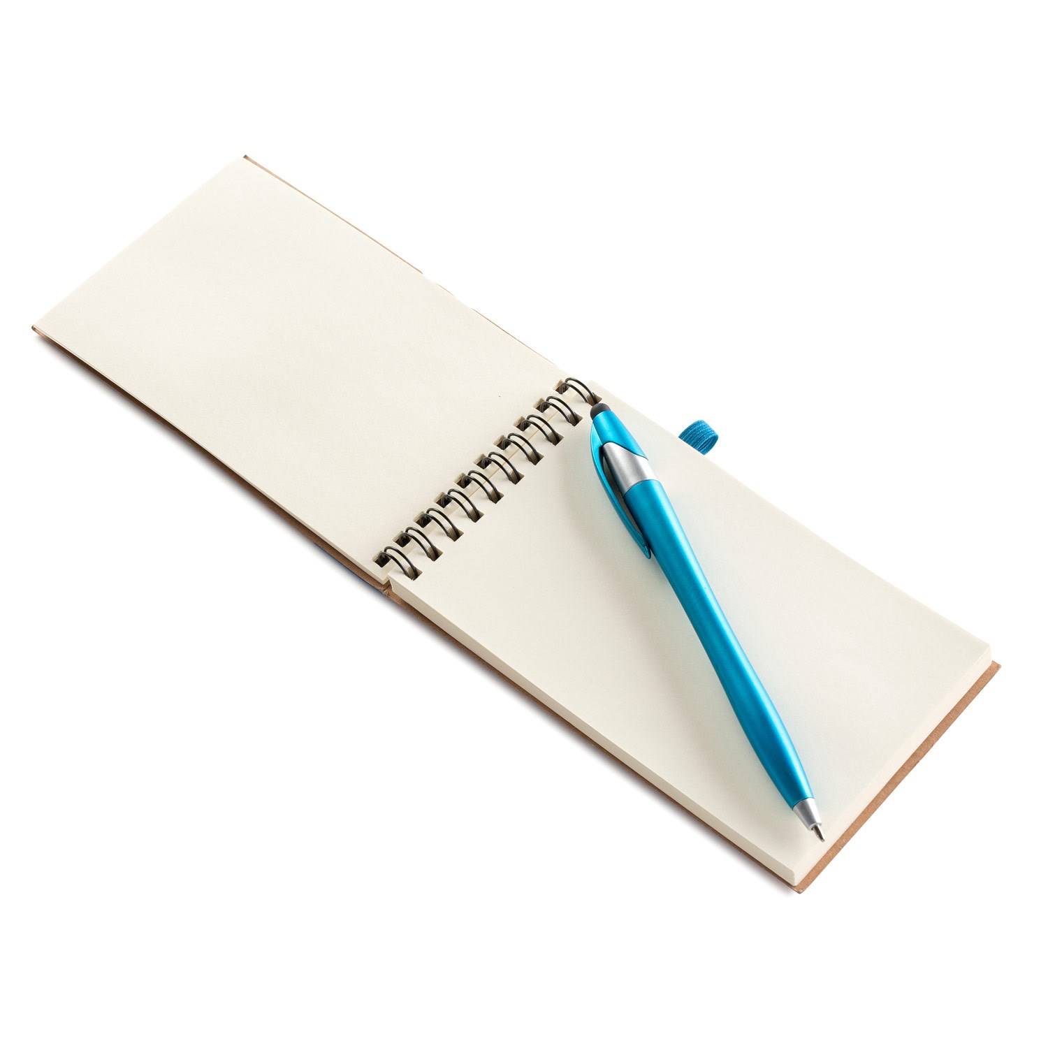 Jot & Go 3.75 x 5.75 Cardboard Spiral Journal with Pen (CLOSEOUT) 2