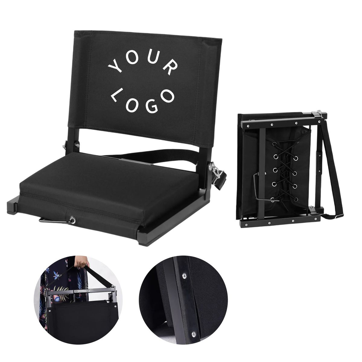 Cushioned Bleacher Seat with Handle 3