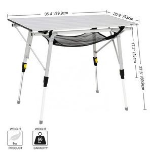 Aluminum Alloy Adjustable Folding Table 3