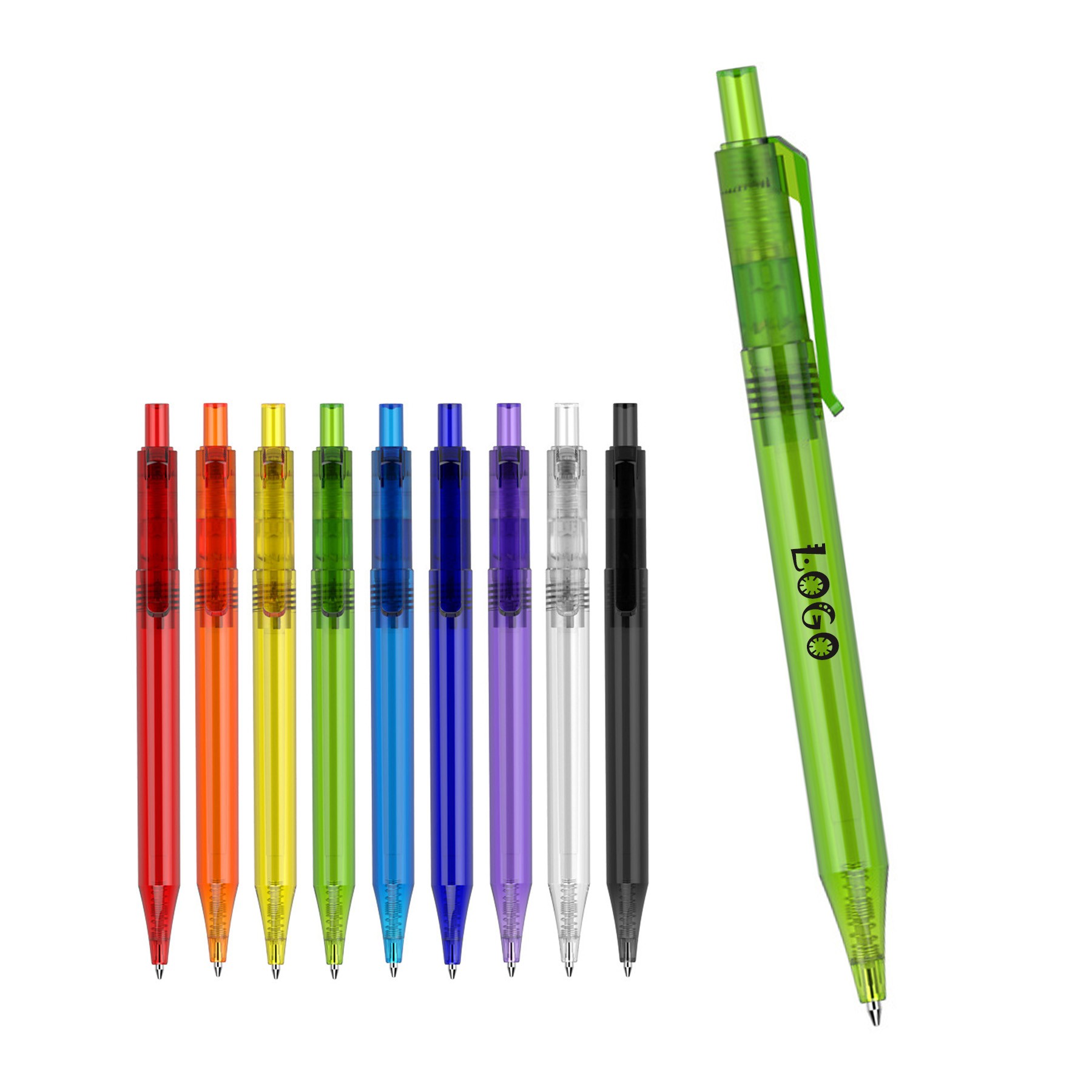 Transparent Colored Ballpoint Pen 4
