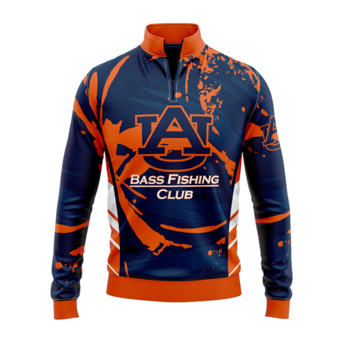 Unisex & Kids' Sublimation Long Sleeve Fishing Quarter Zip 5