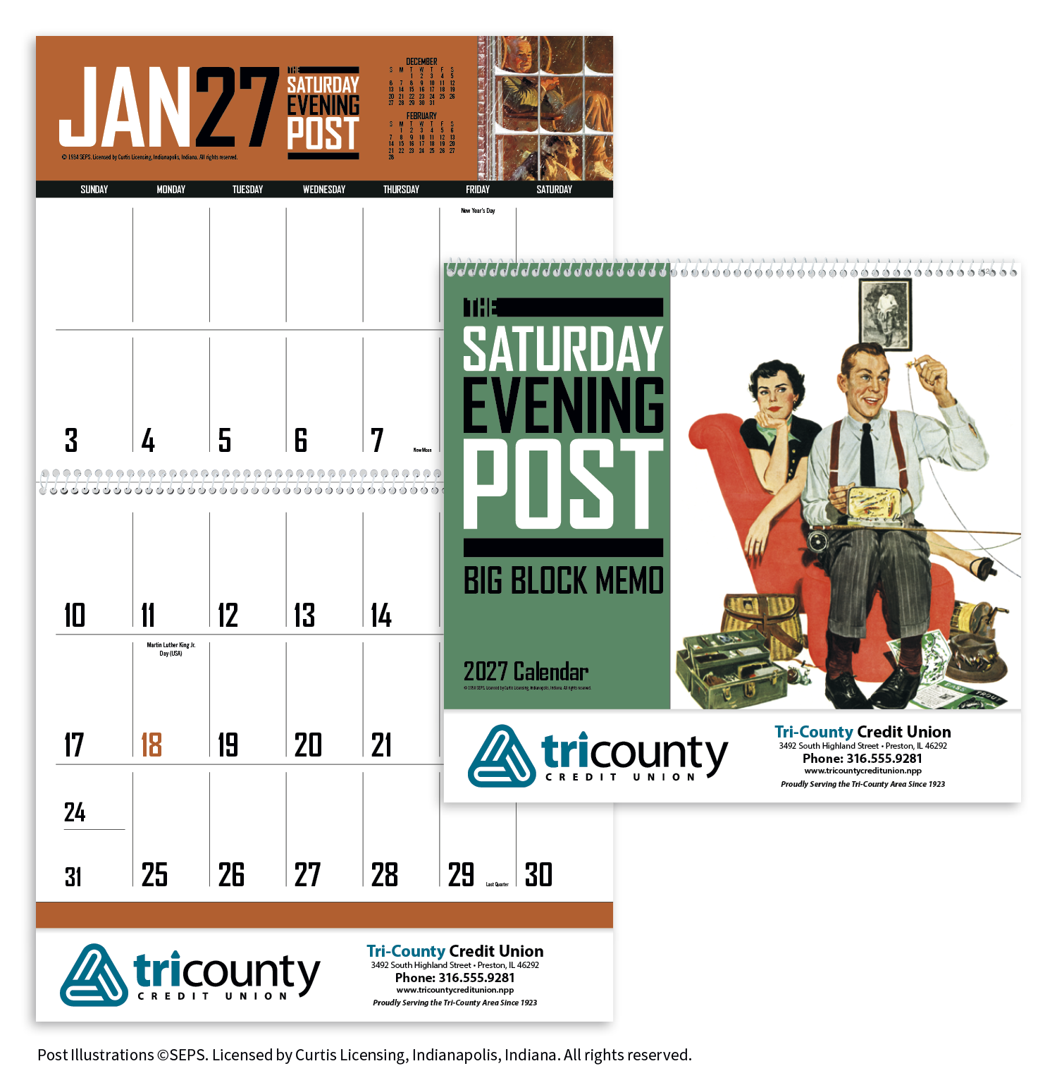 Triumph® Calendars Big Block Memo 26
