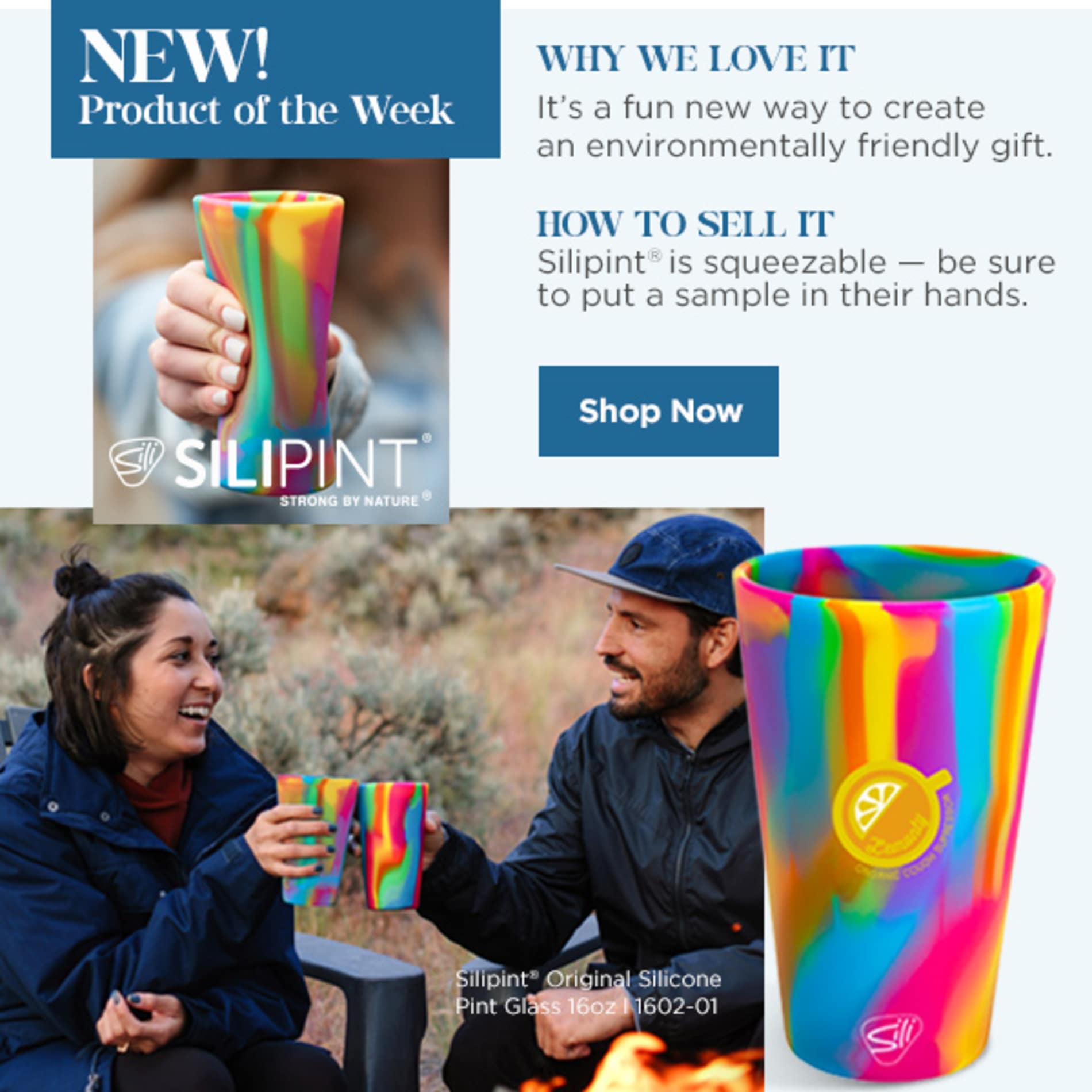 Silipint Original Silicone Pint Glass 16oz 105