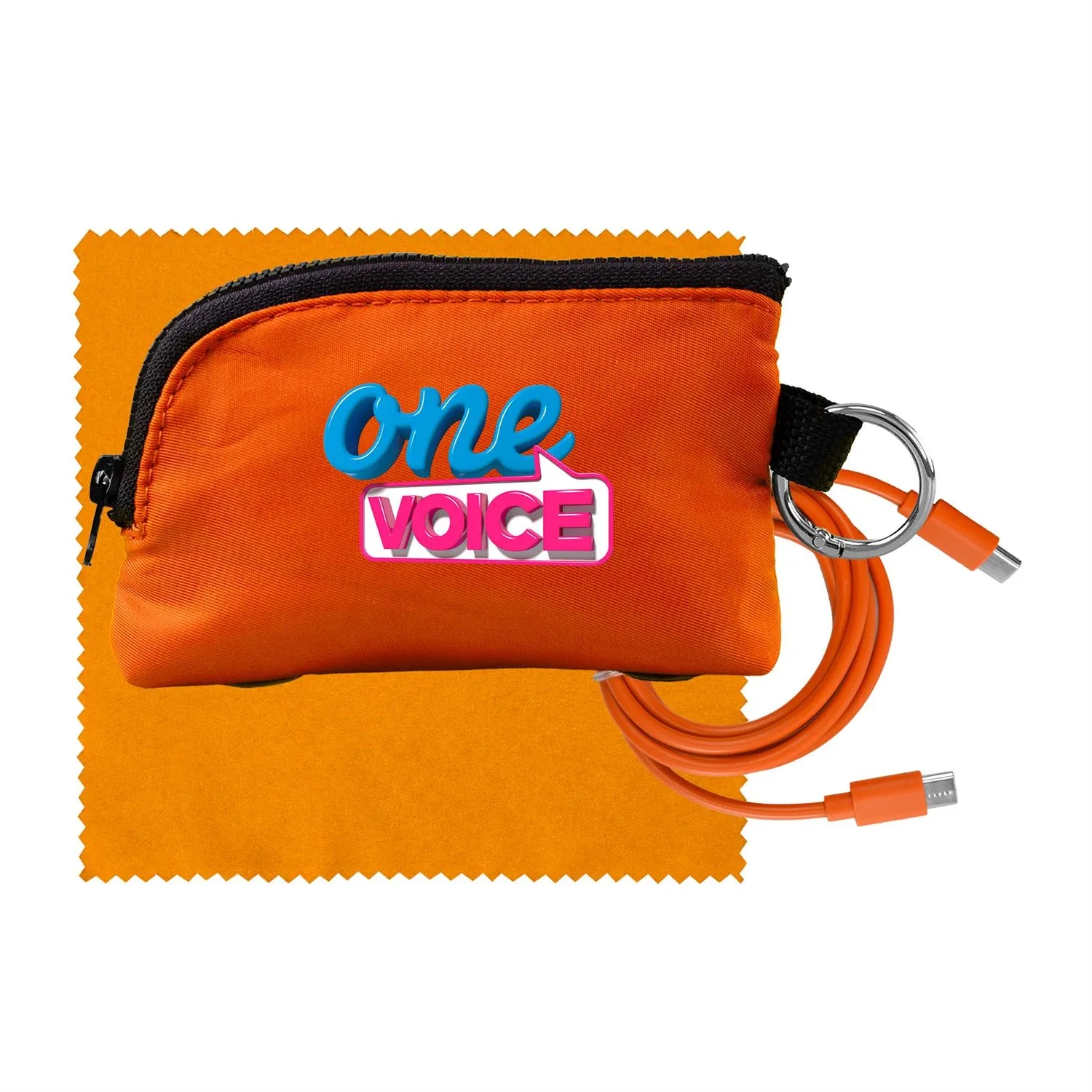 Zip Around C to C Cable & Cloth Set 15