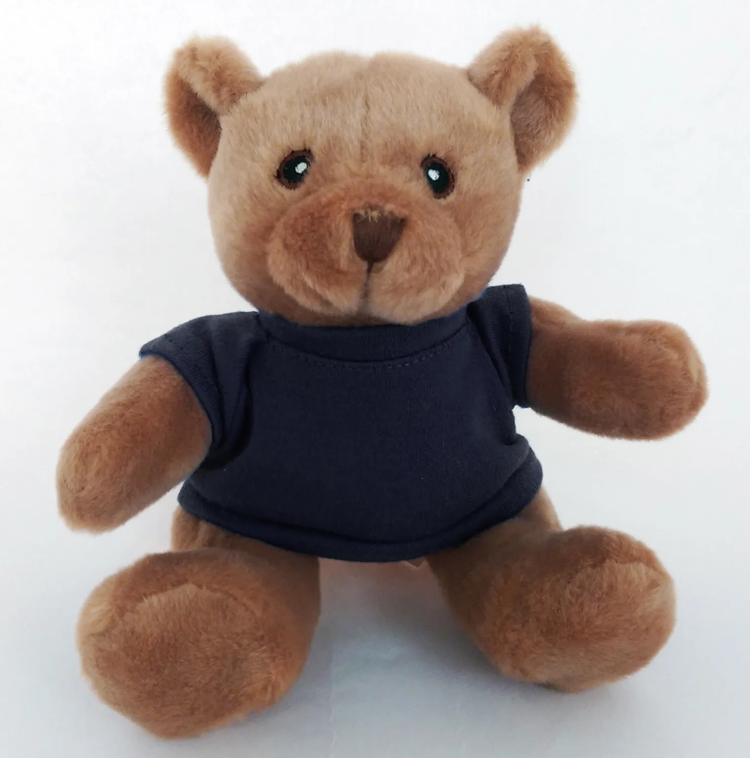 6" Beanie Brown Bear with Embroidered Eyes 1