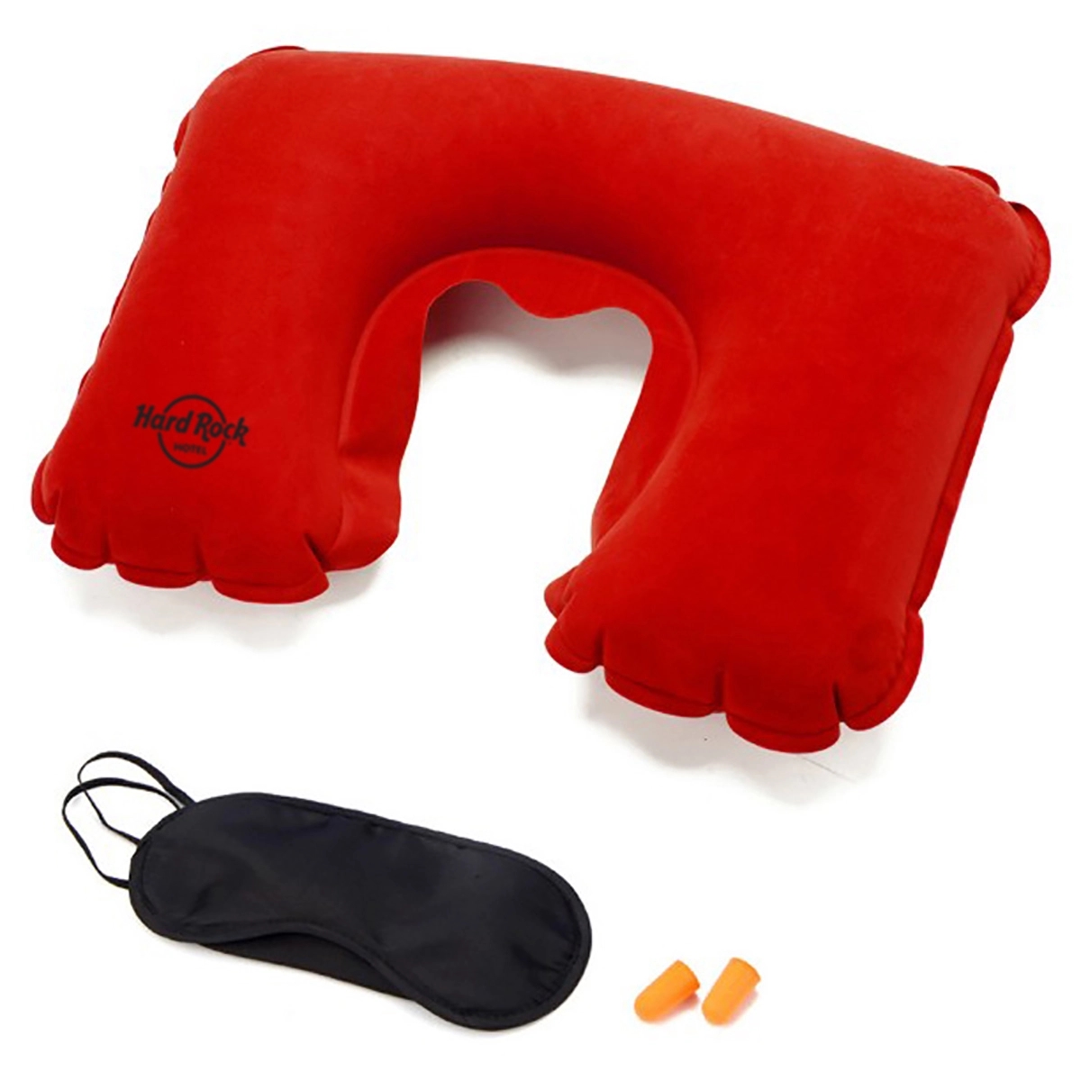 3 In 1 Inflatable Pillow Eye mask ear plug Travel Set 3