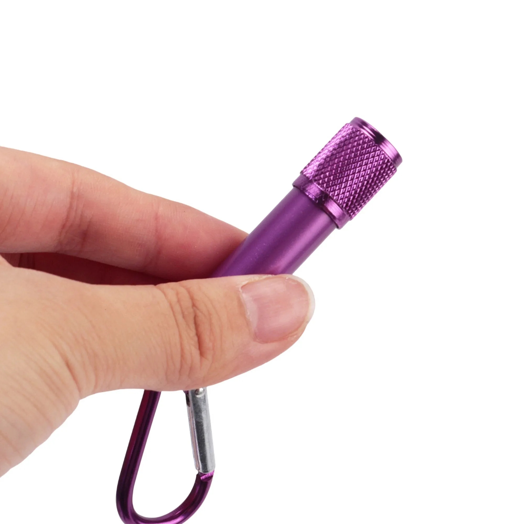 Led Mini Flashlight Keychain With Carabiner 5