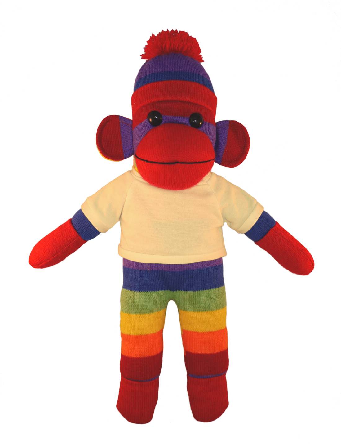 Rainbow Sock Monkey with Tee 4