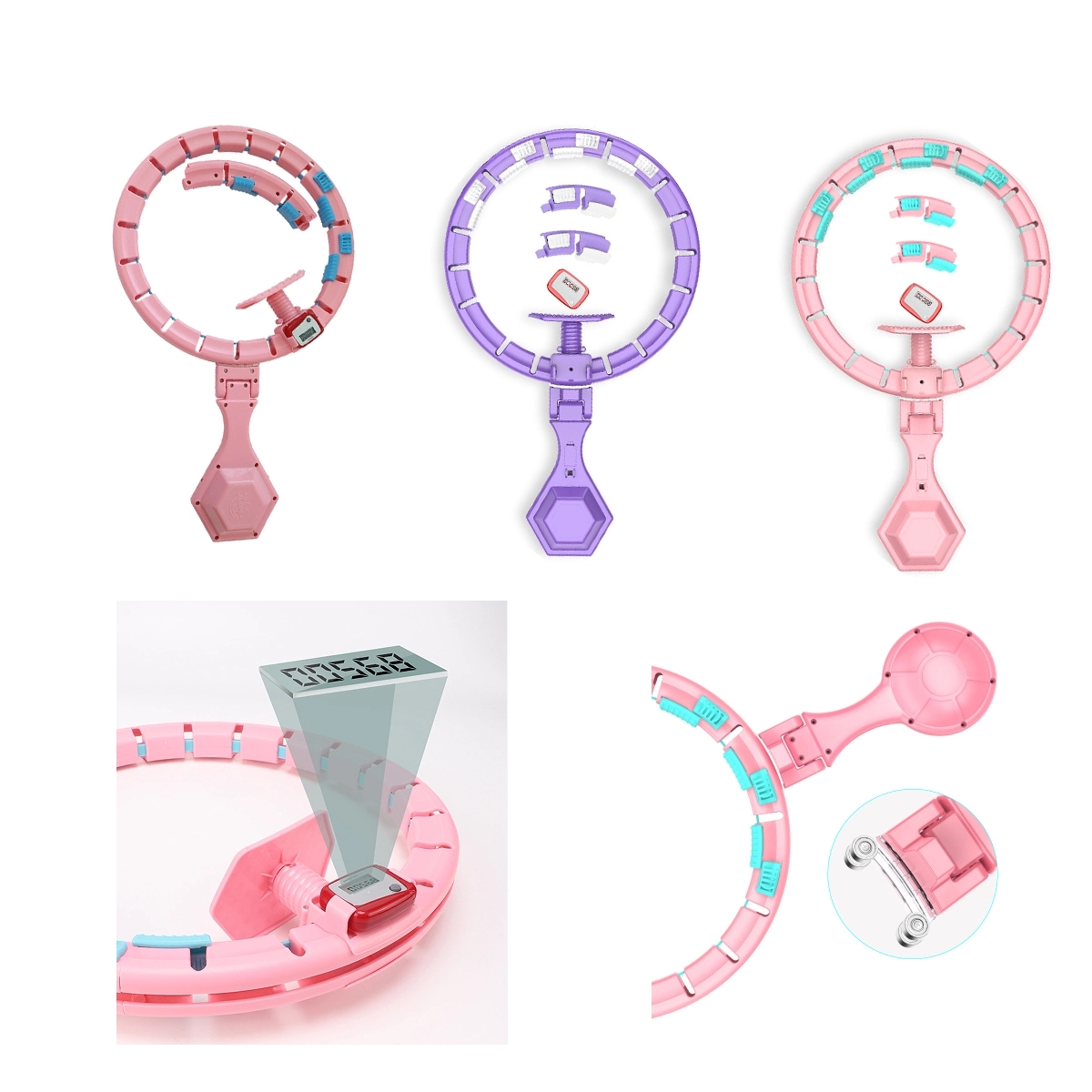 Smart Adjustable Weight Auto-Spinning Ball Hula Hoop 1