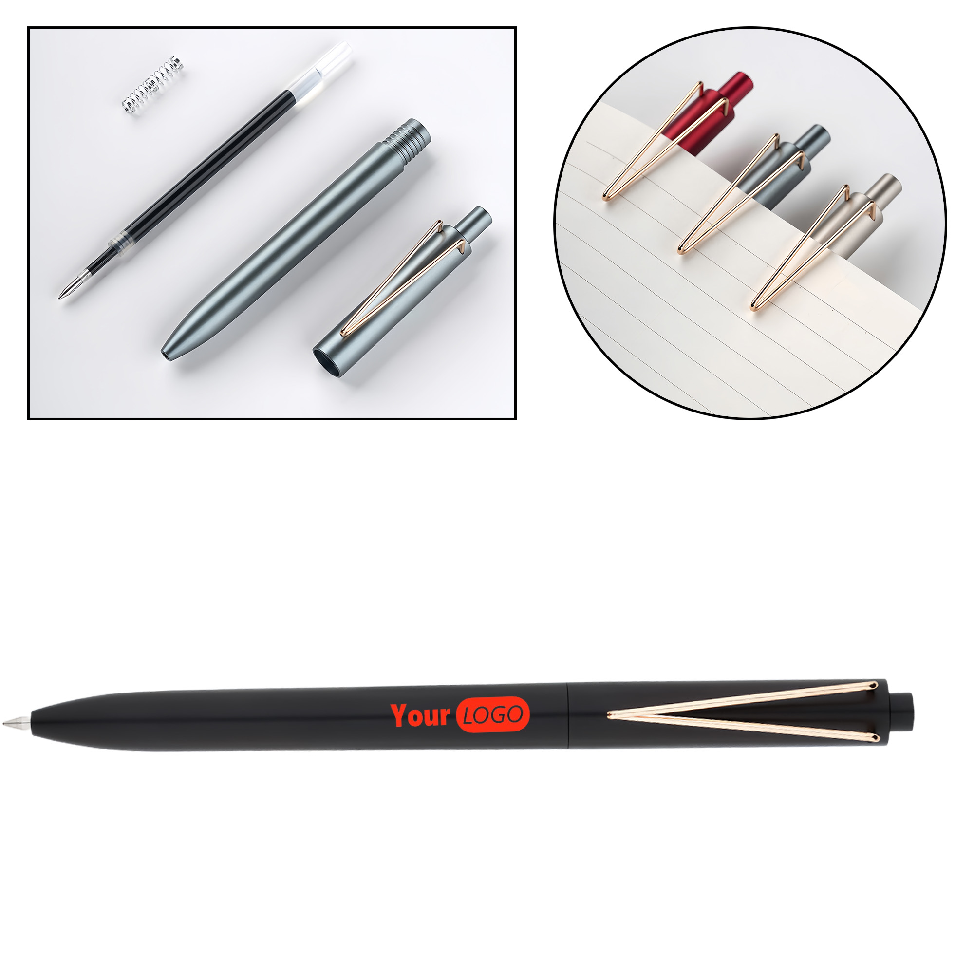 Portable V-shaped Pen Holder Gel Pen 2